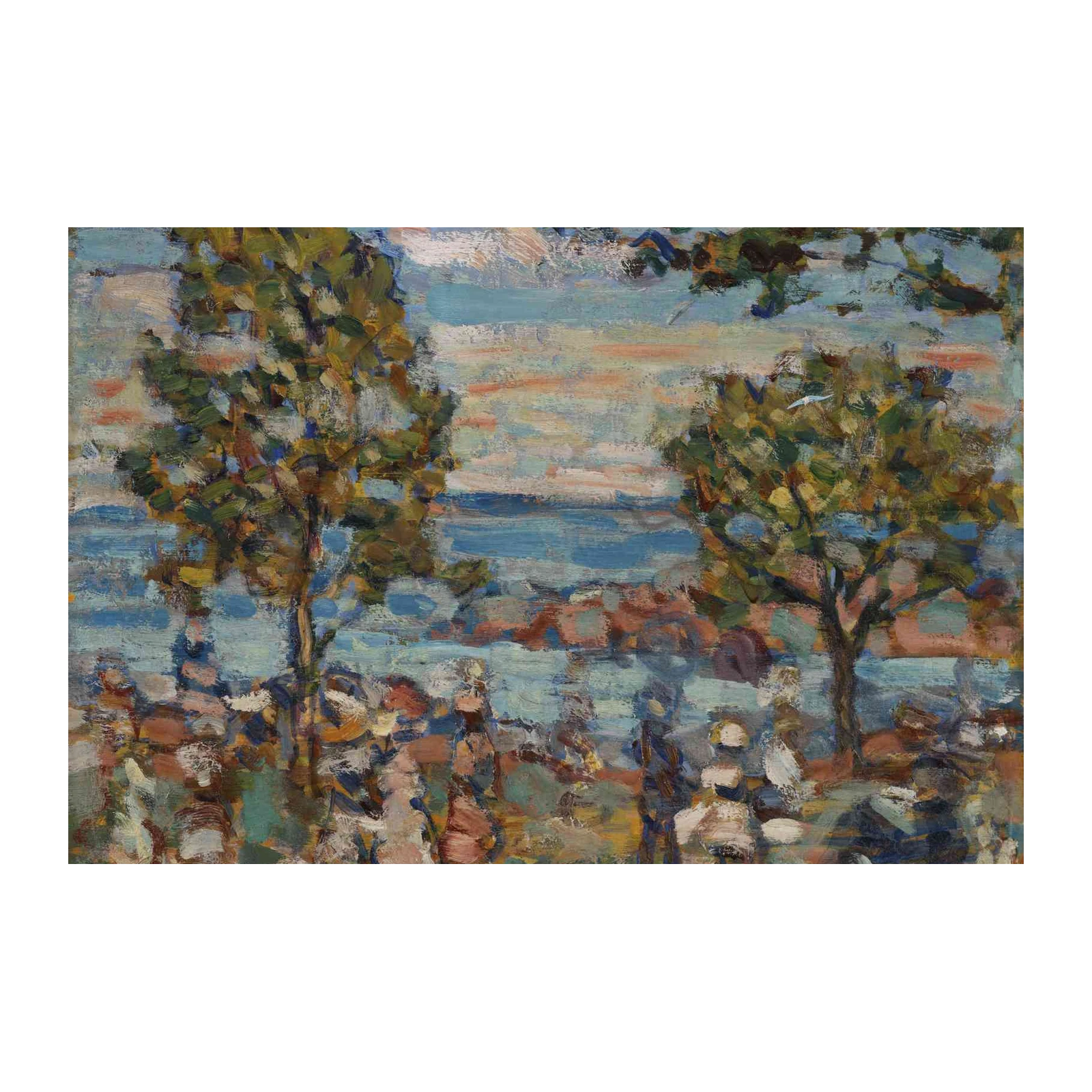 Impressionist Seaside Gathering Wall Art