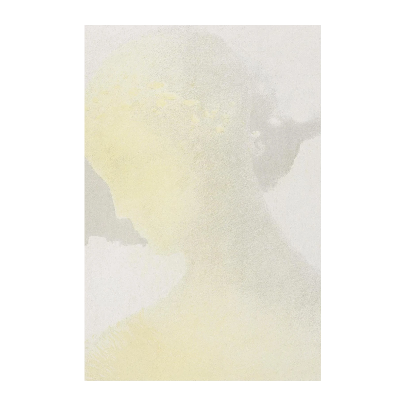 Soft Serenity Female Profile Wall Art