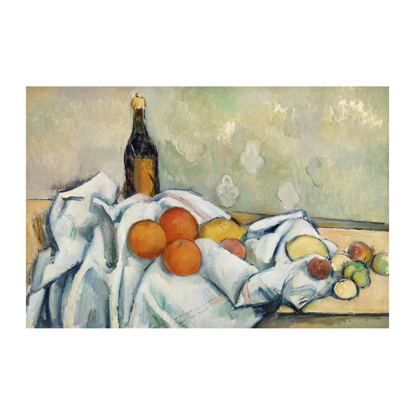 Vintage Still Life with Fruit & Wine Wall Art