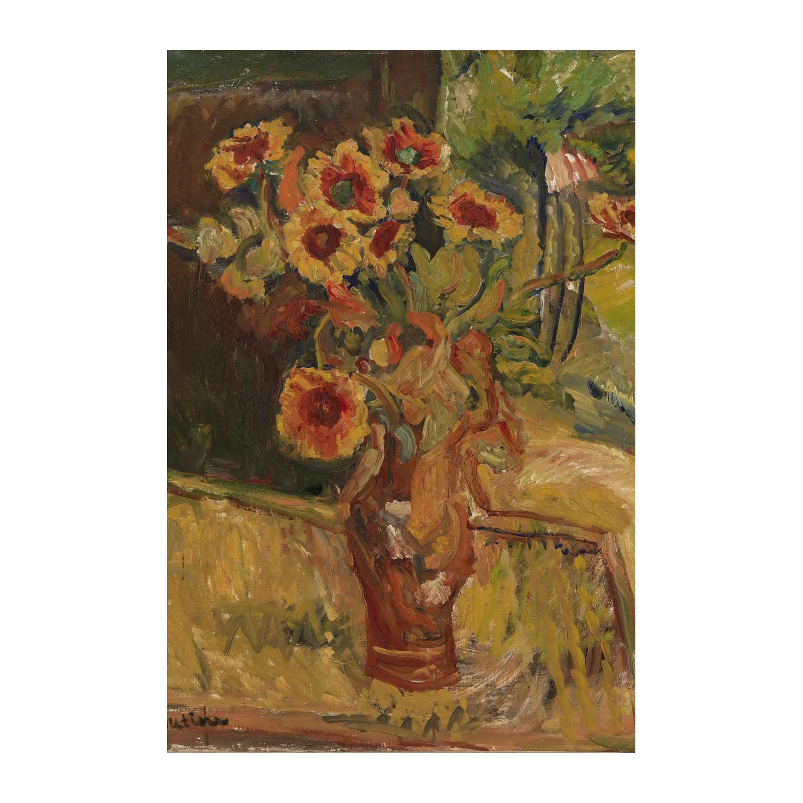 Vibrant Sunflowers Still Life Wall Art