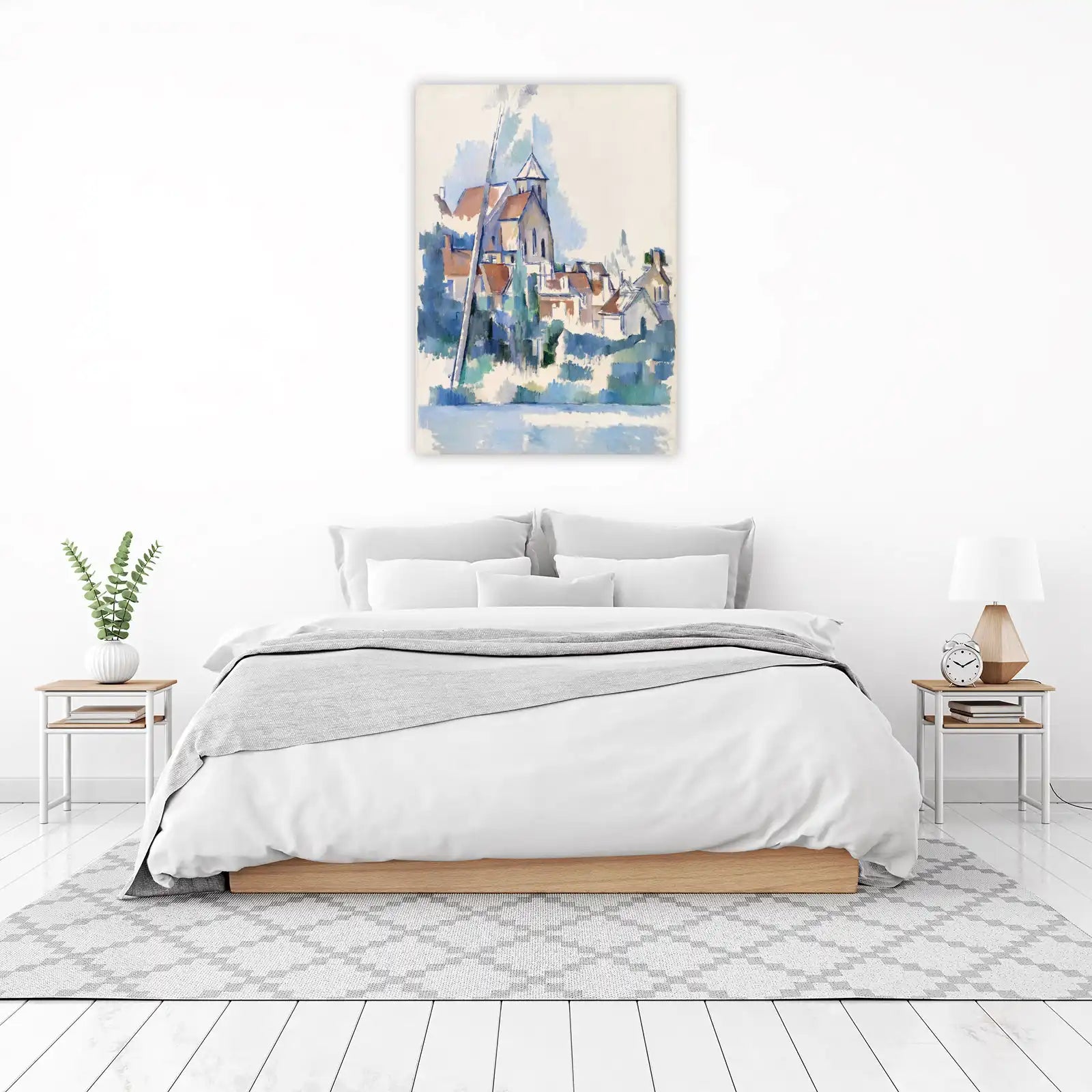 Impressionist Village Landscape Wall Art