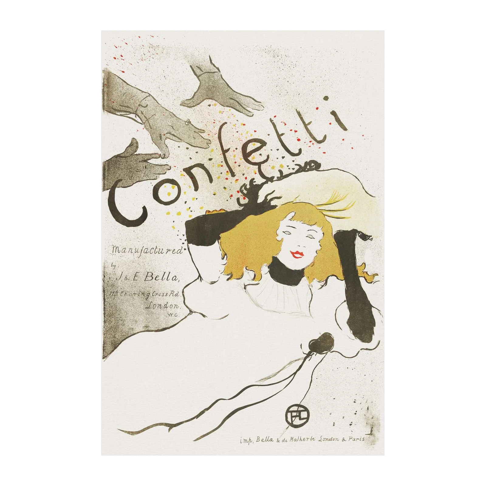 Vintage Confetti Celebration Wall Art
