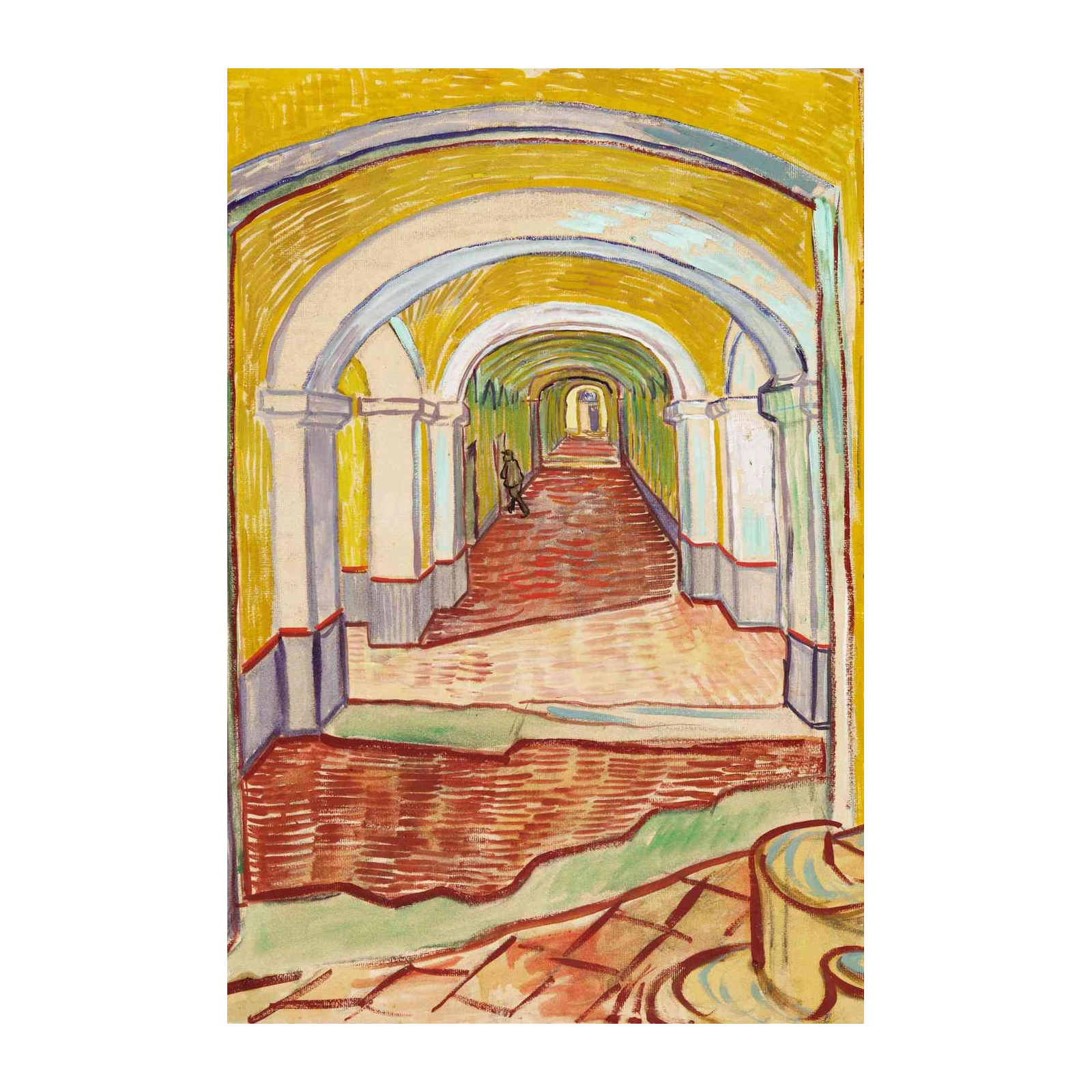 Van Gogh's Hallway Archways Wall Art
