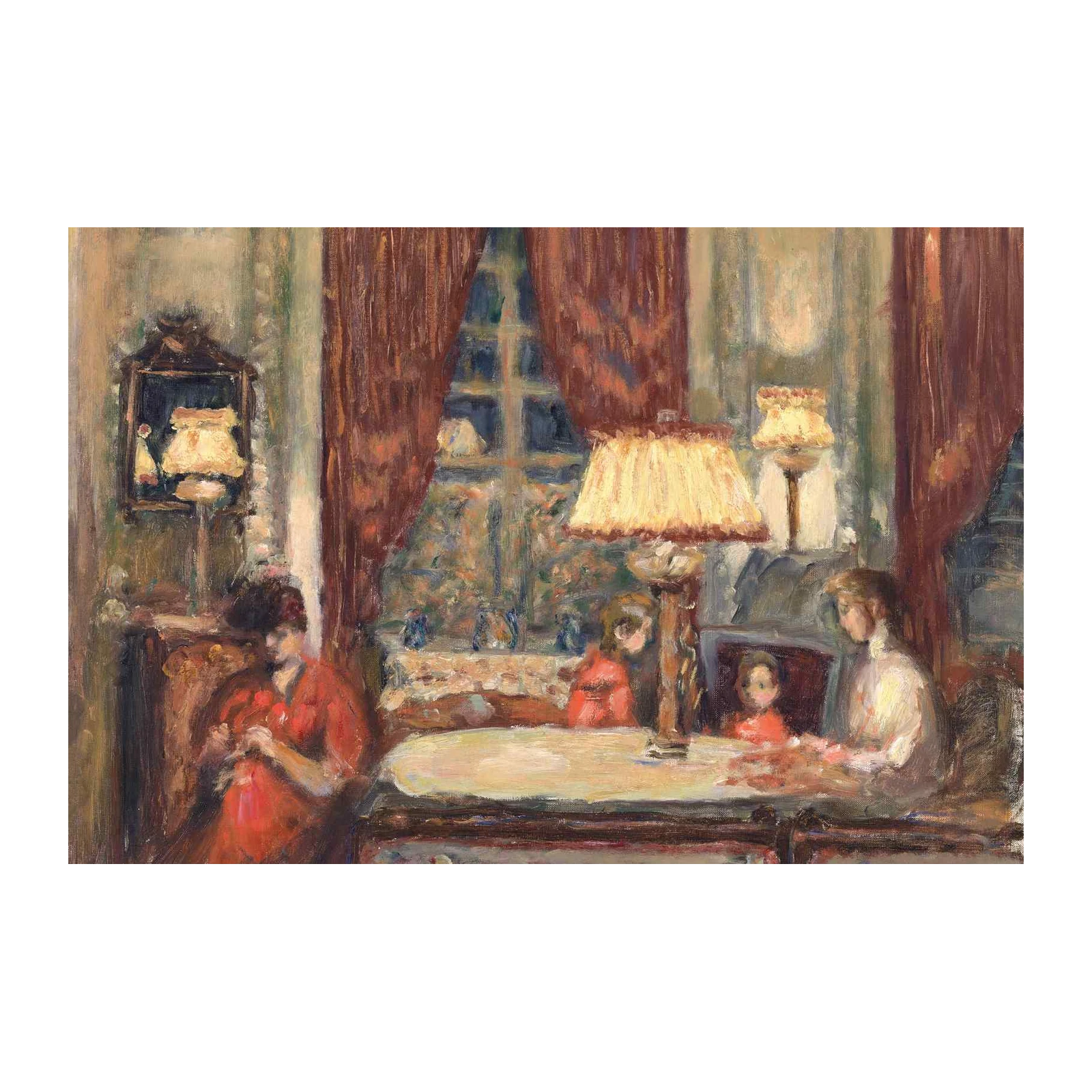 Cozy Interior Scene Parisian Life Wall Art