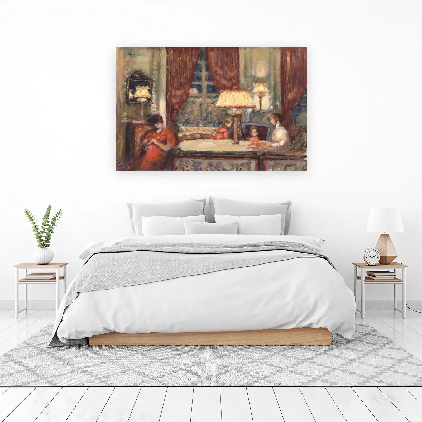 Cozy Interior Scene Parisian Life Wall Art