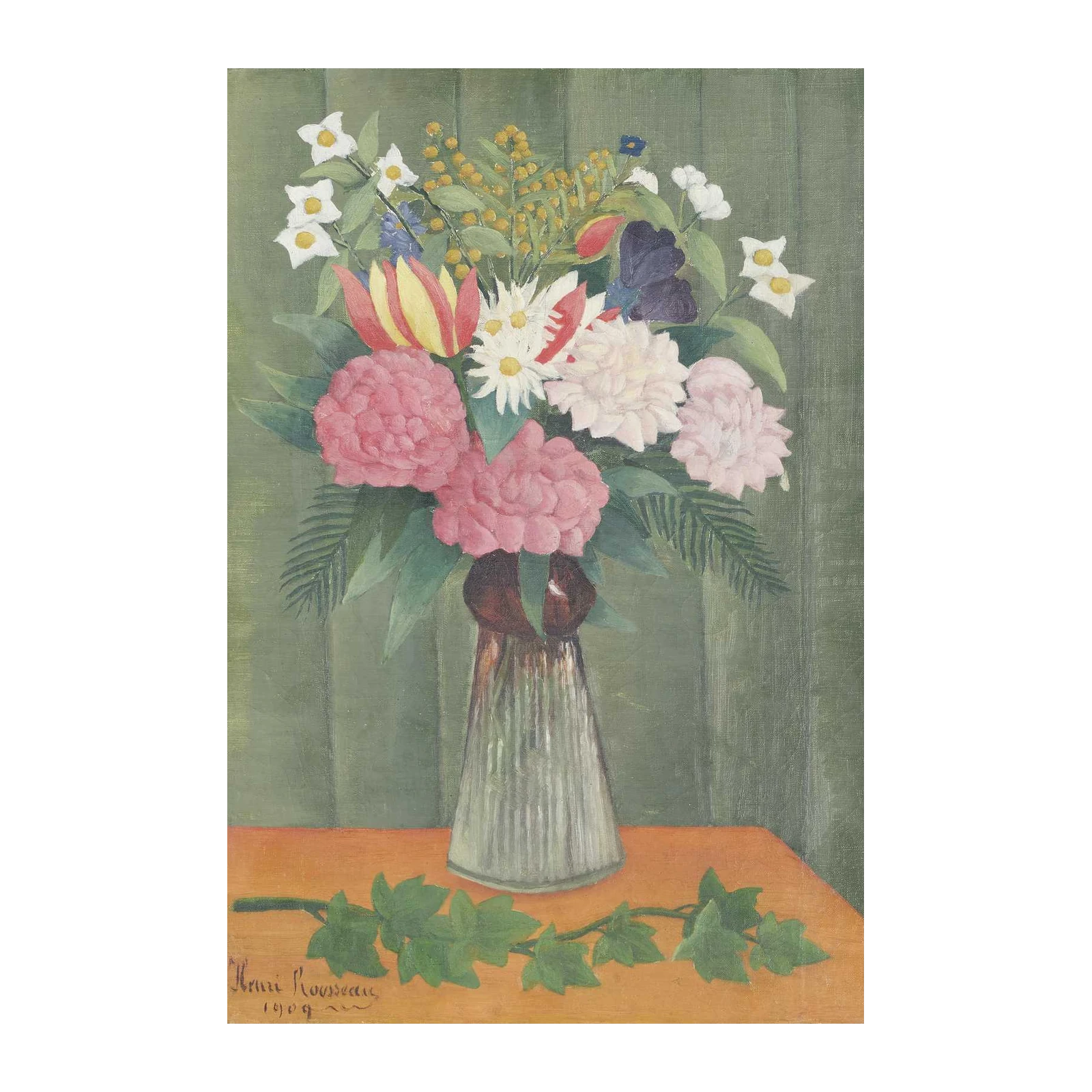 Vibrant Floral Still Life Henri Rousseau Wall Art