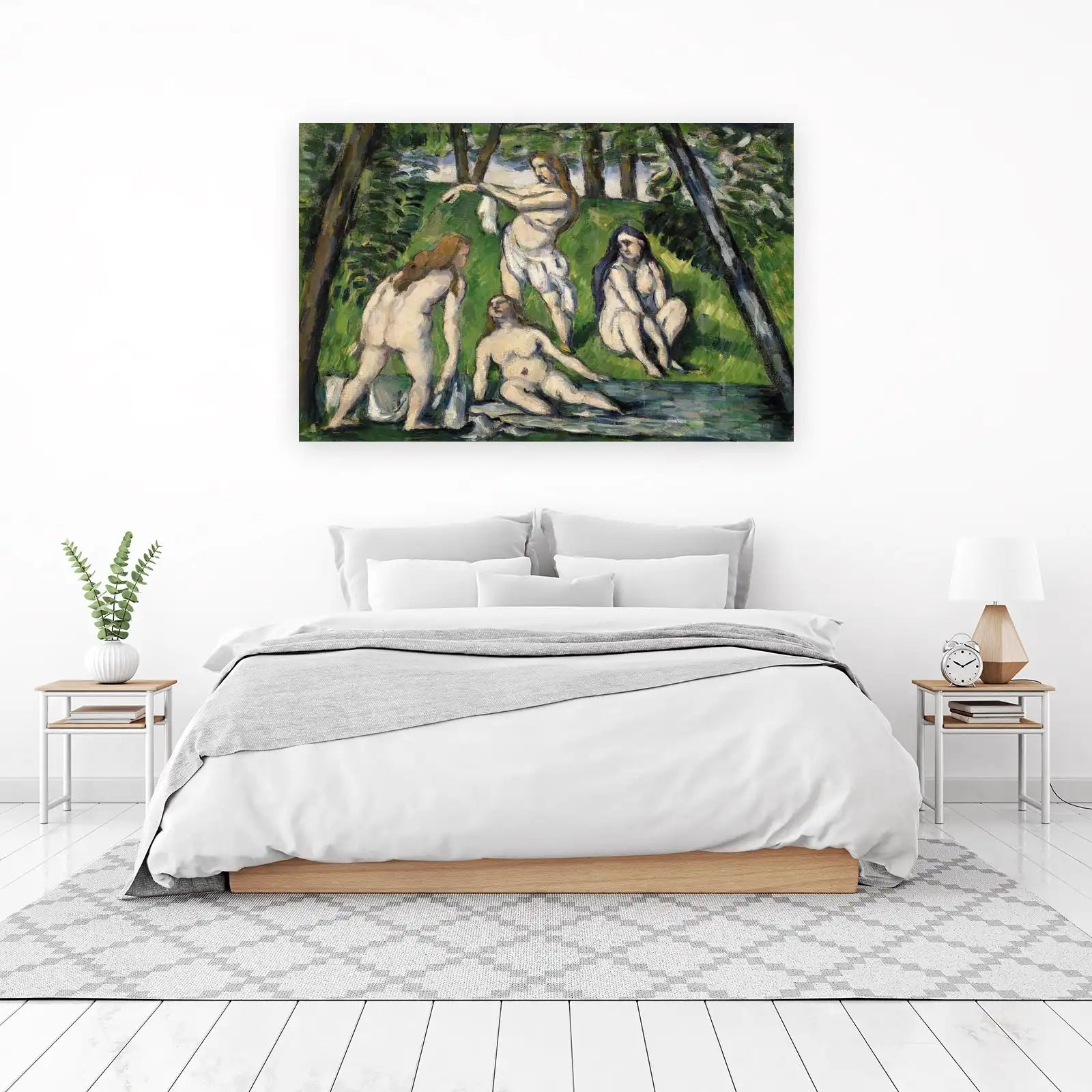 Bathers in a Forest Landscape Wall Art