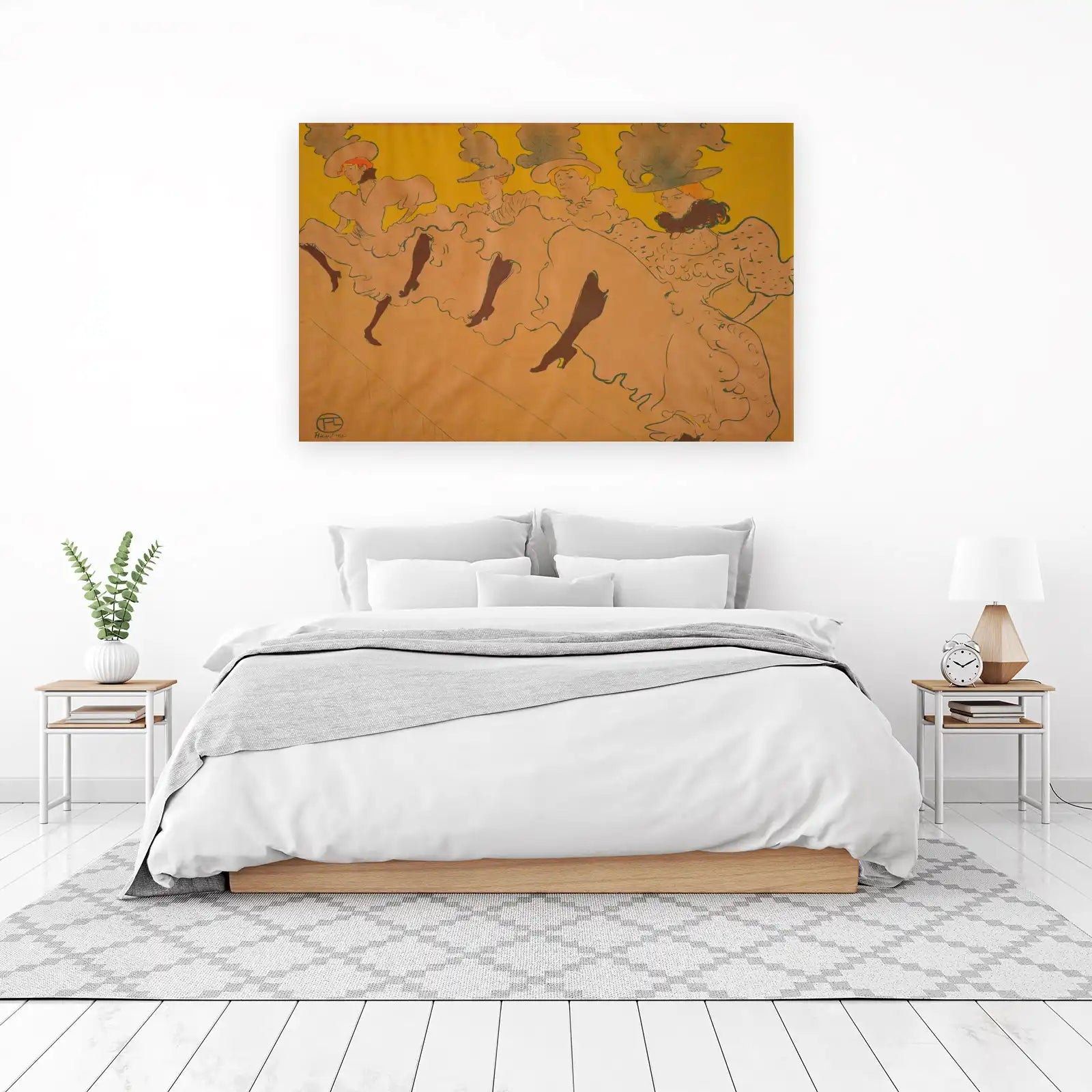 Vintage French Can Can Dancers Wall Art