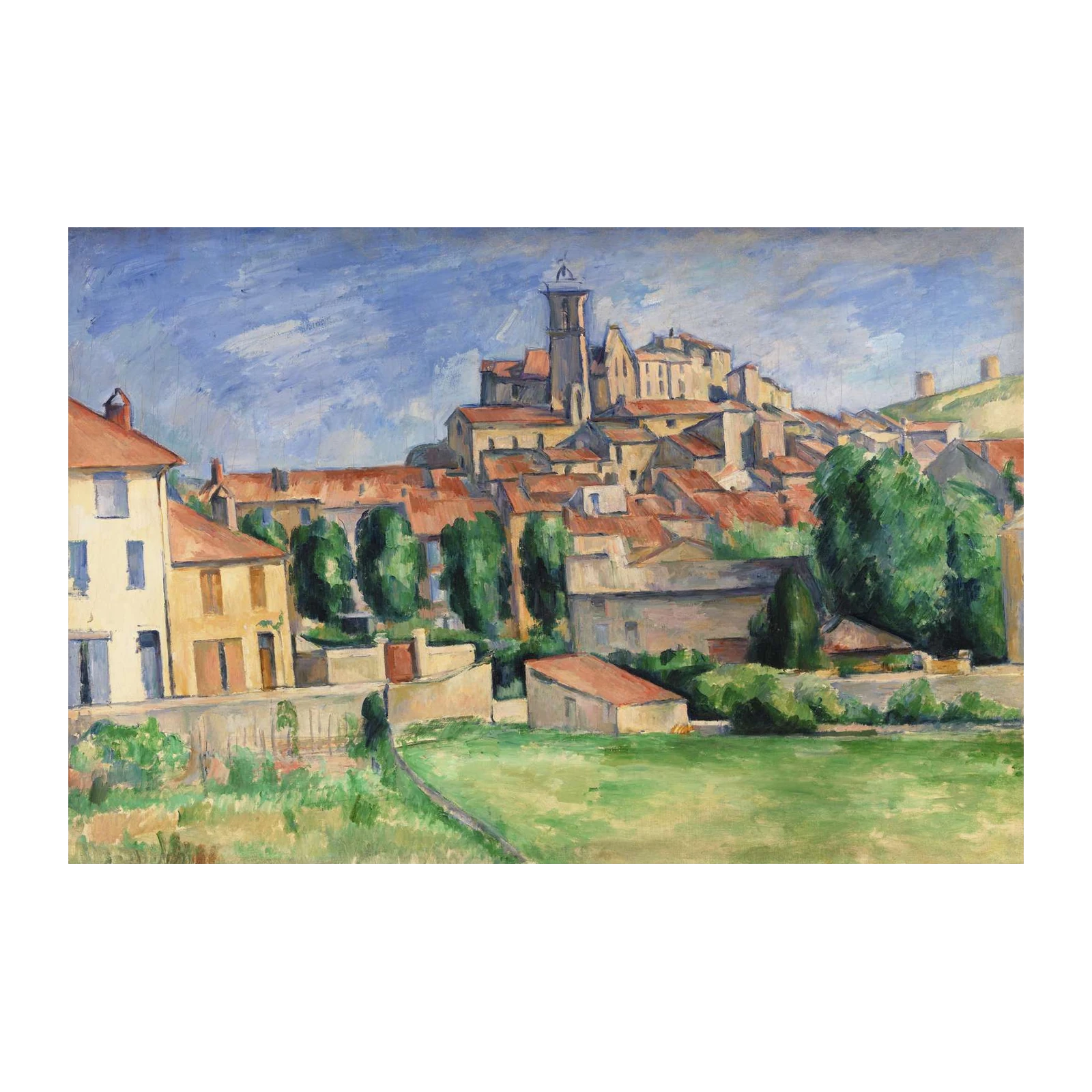Village Landscape Post-Impressionist Wall Art