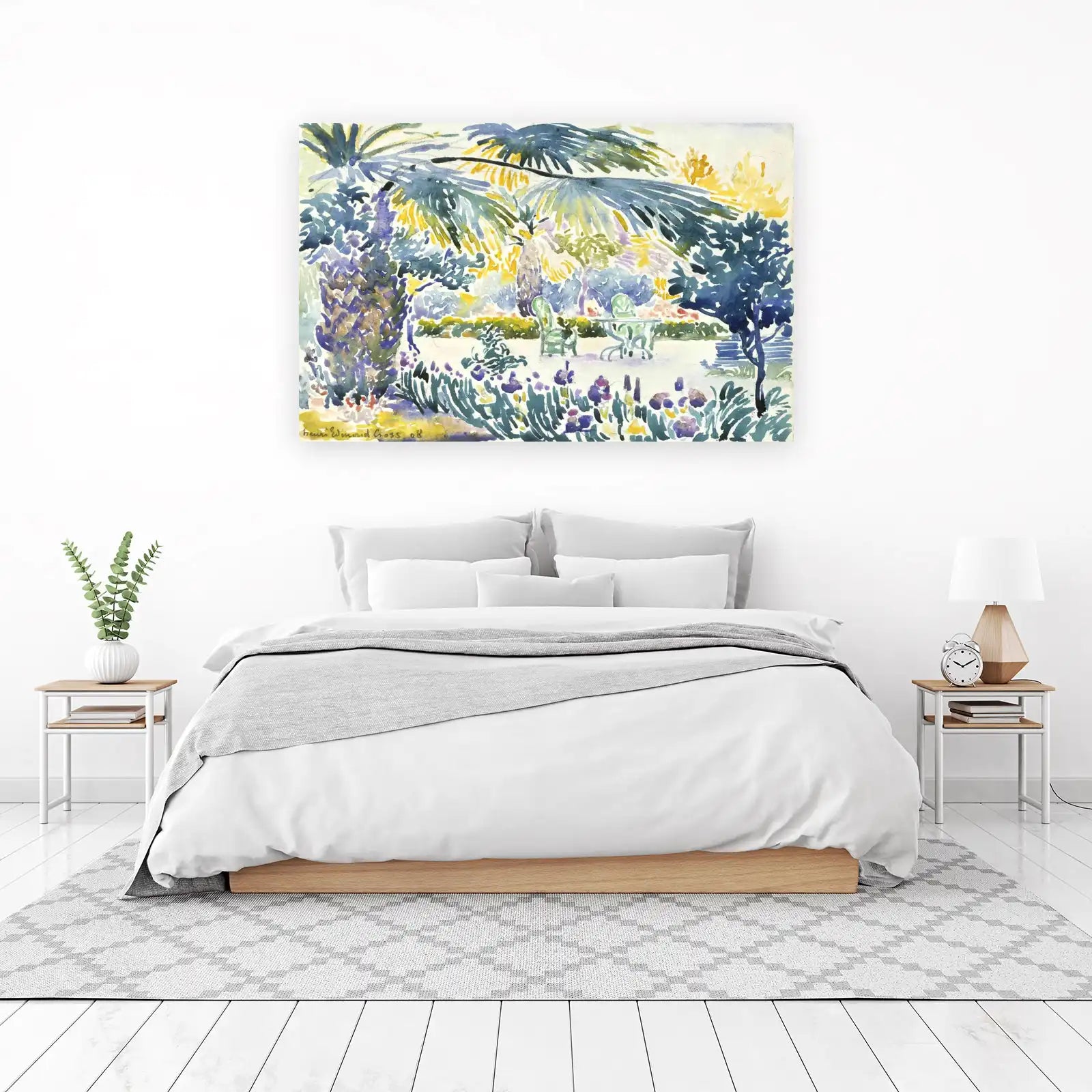 Luminous Garden View: Henri Cross Neo-Impressionist Wall Art