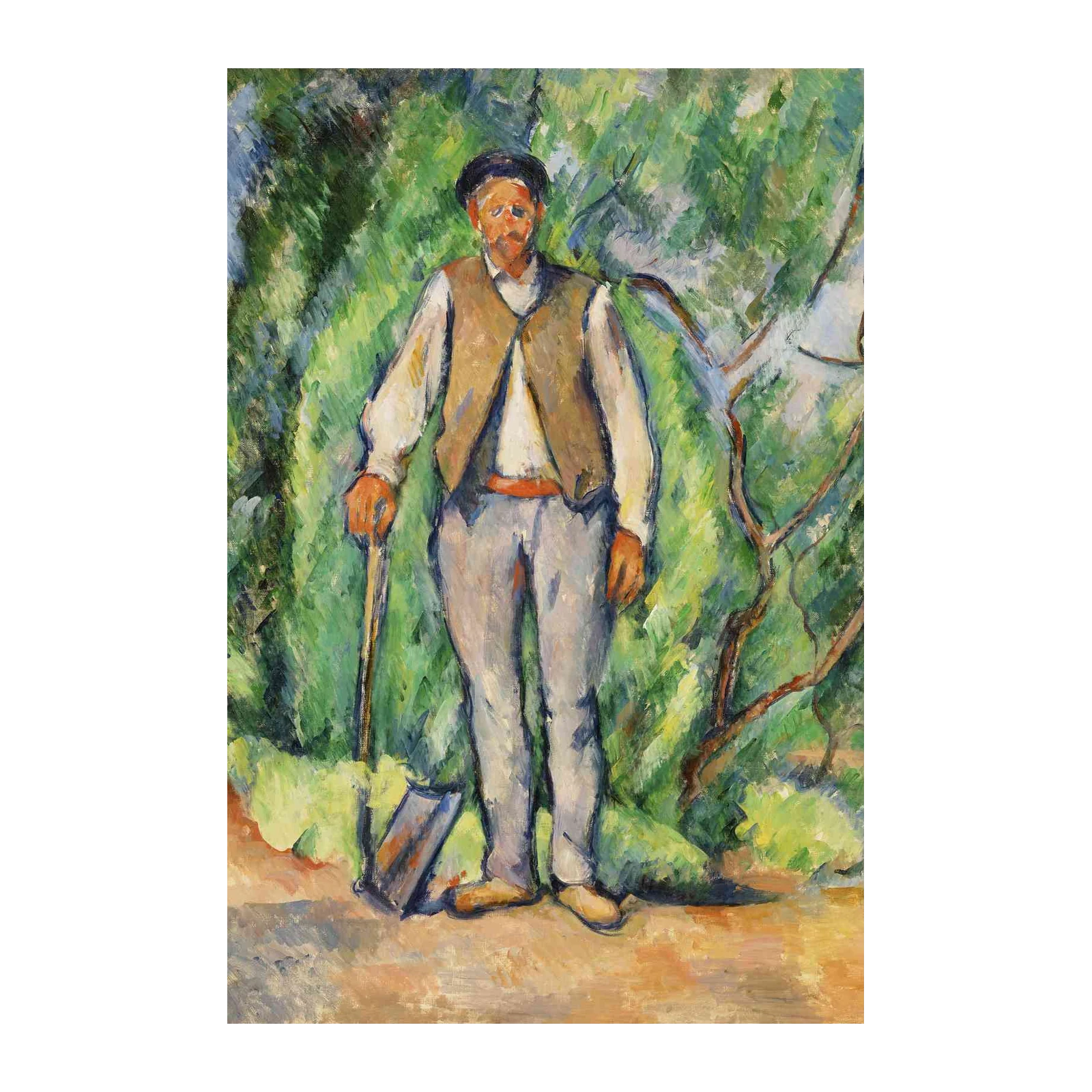 Peasant with Spade Wall Art - Post-Impressionist Art