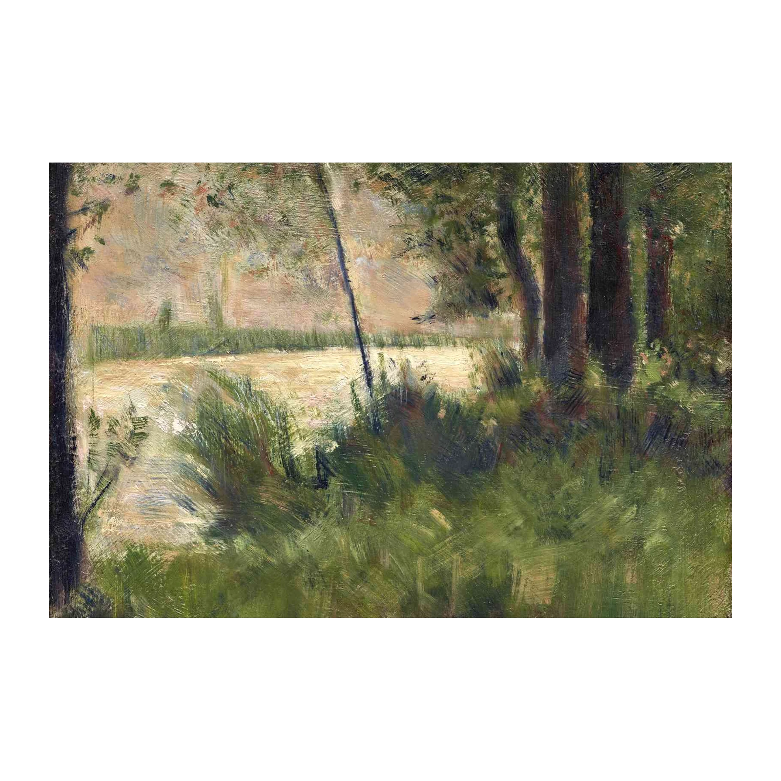 Serene Forest Landscape Impressionist Wall Art