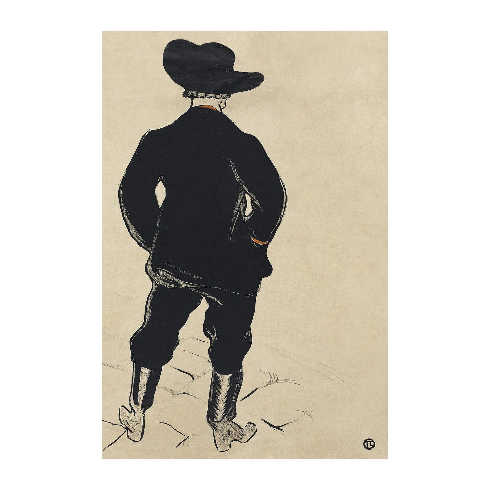 Vintage Gentleman in Hat Wall Art