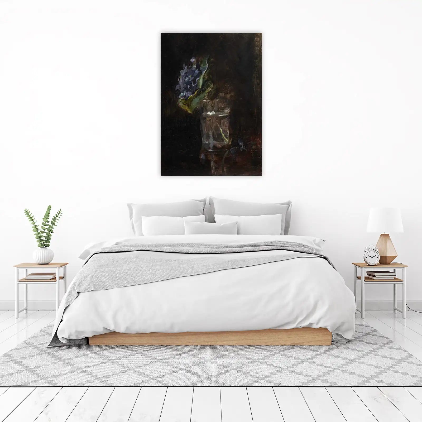 Purple Blooms Still Life Wall Art