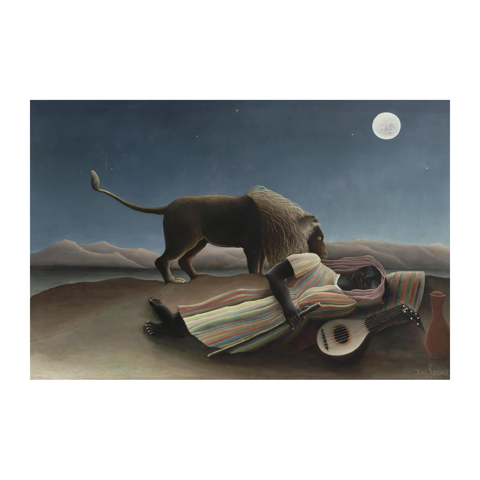 The Sleeping Gypsy Henri Rousseau Wall Art