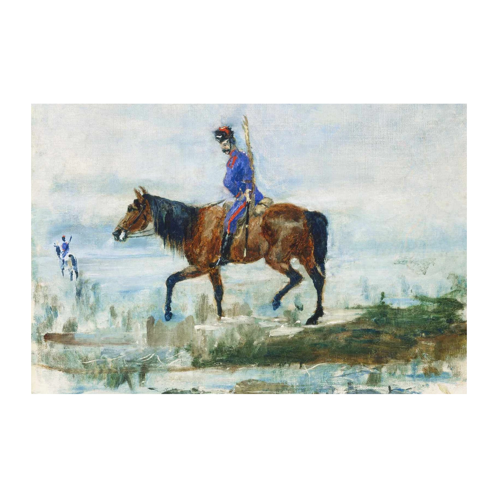 Equestrian Soldier on Horseback Wall Art