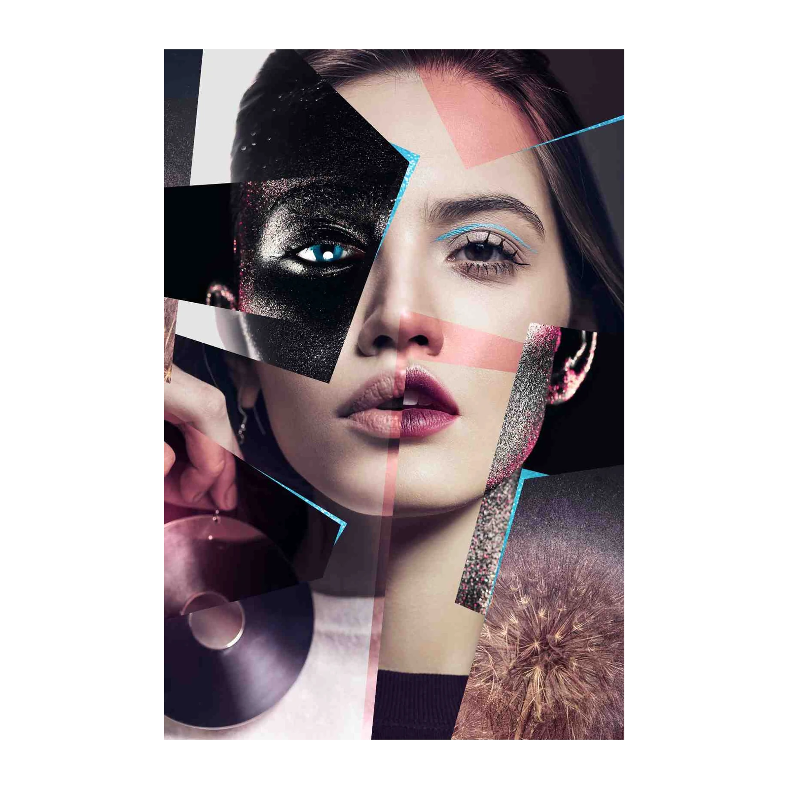 Surreal Portrait Collage Wall Art