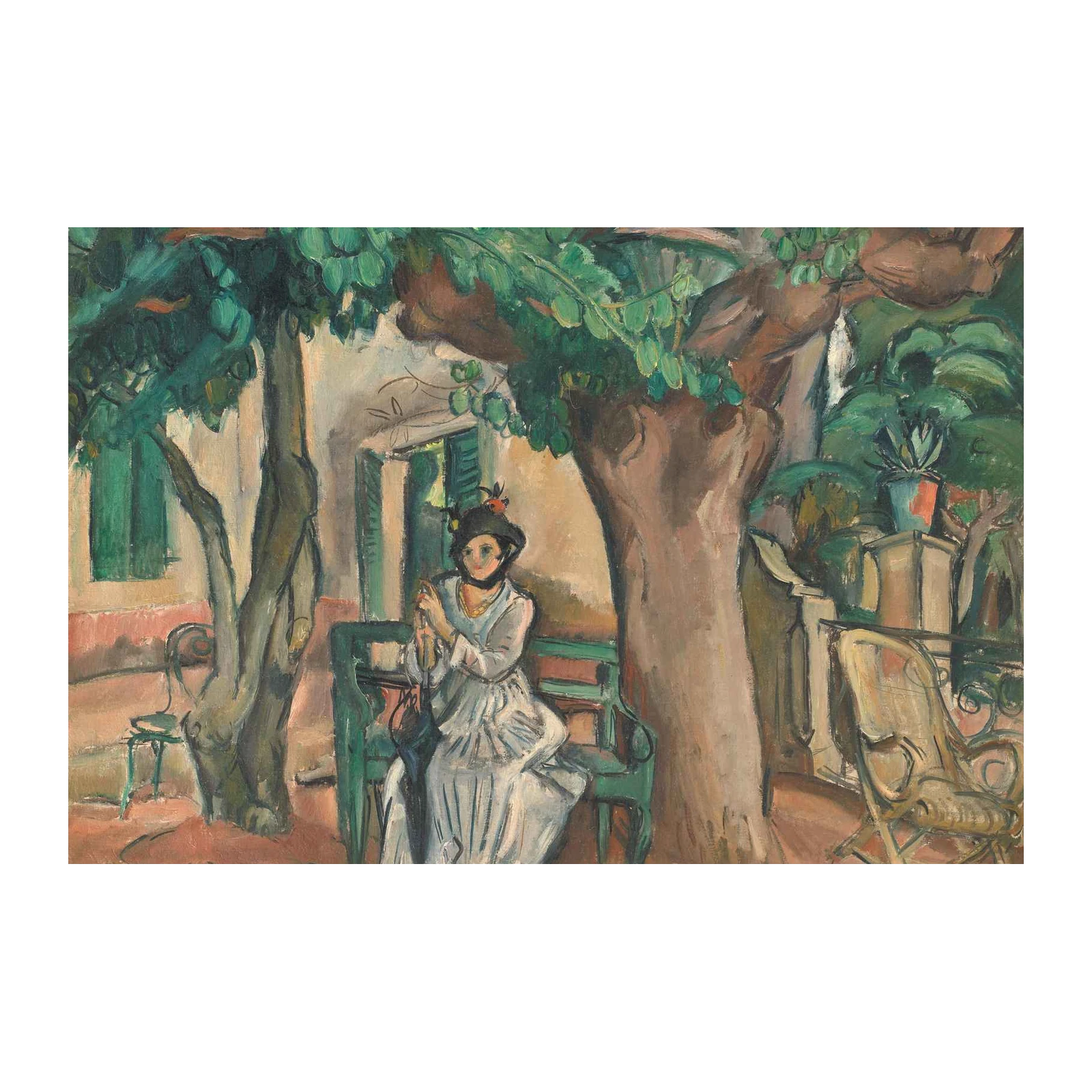 Garden Serenity Woman Wall Art