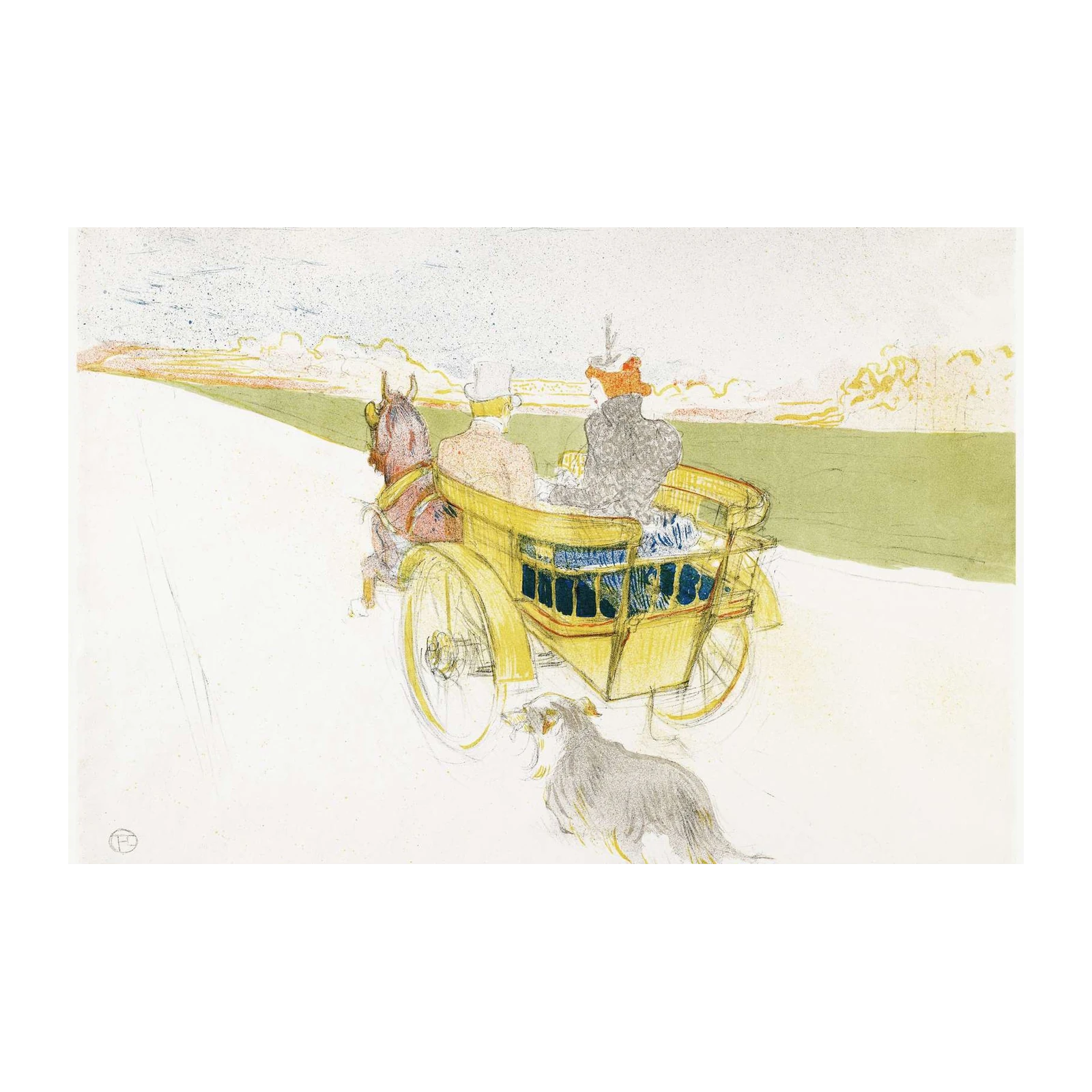 Impressionist Horse Carriage Art Wall Art