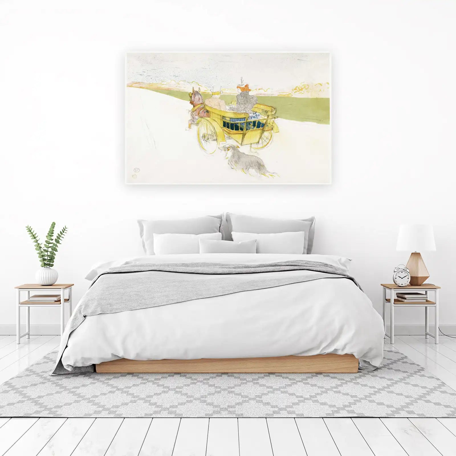 Impressionist Horse Carriage Art Wall Art