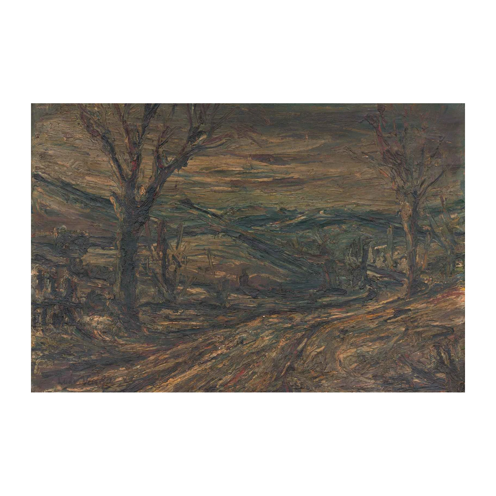 Moody Landscape Trees Wall Art