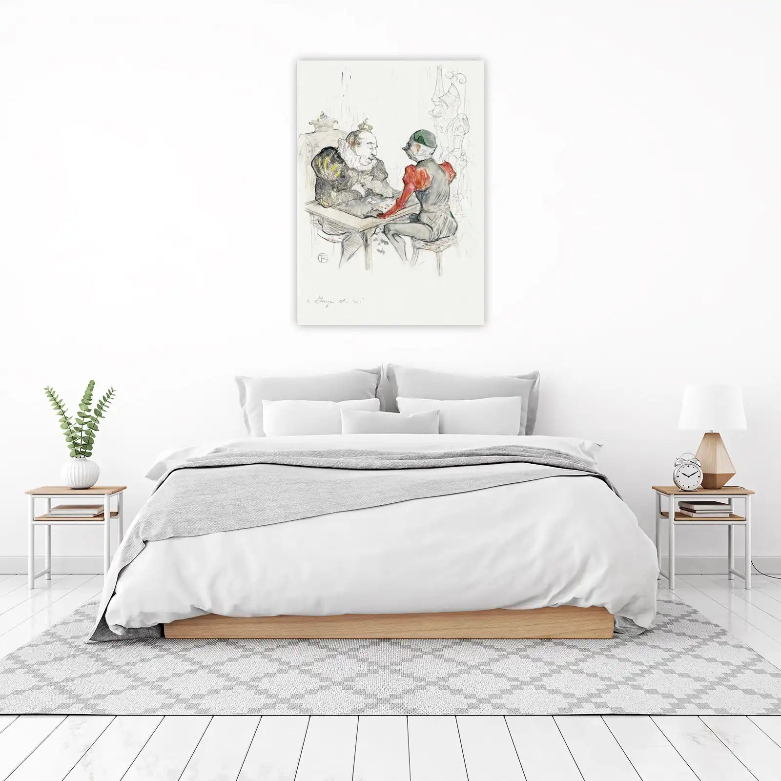 King & Jester Card Game Wall Art