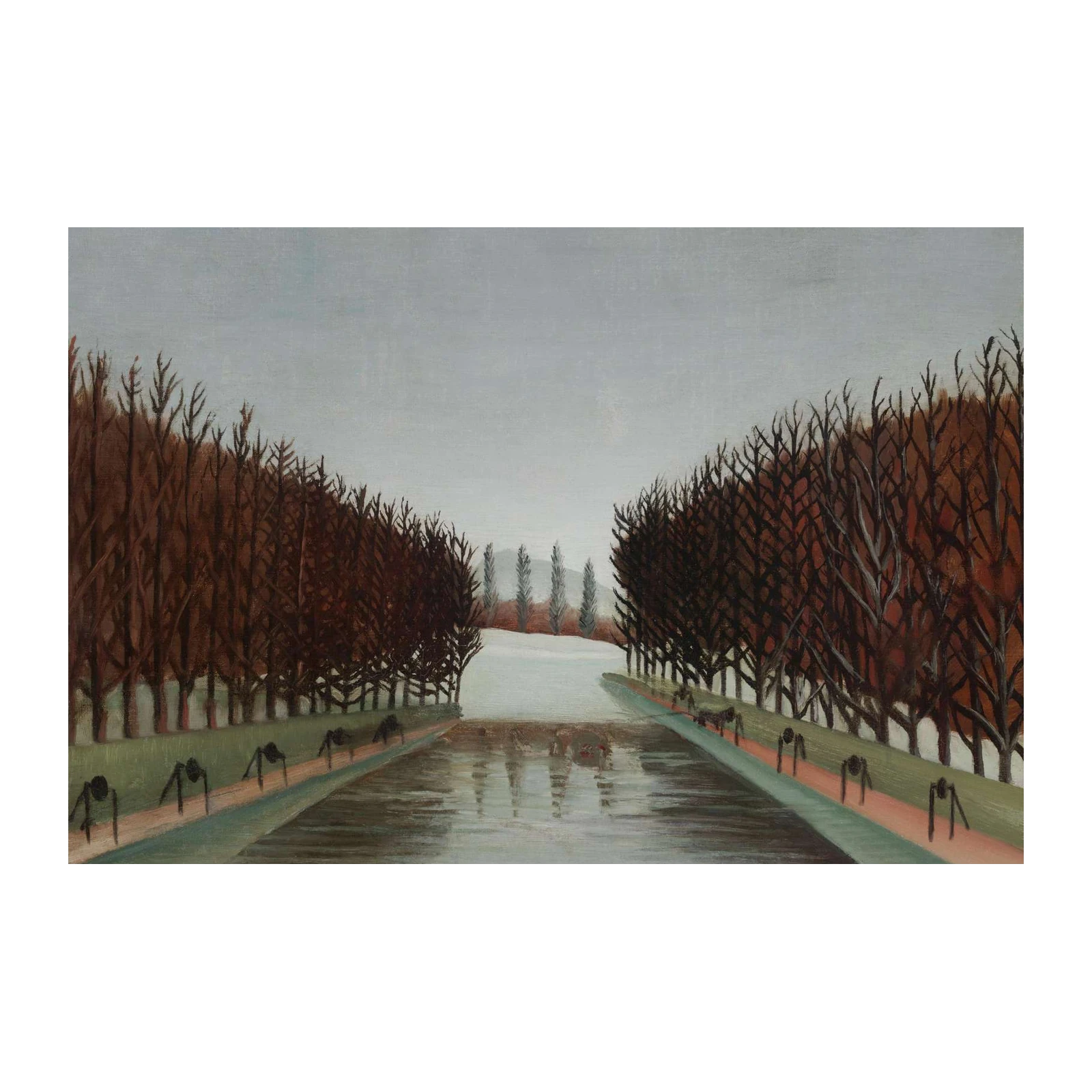 Enigmatic Forest Canal Wall Art