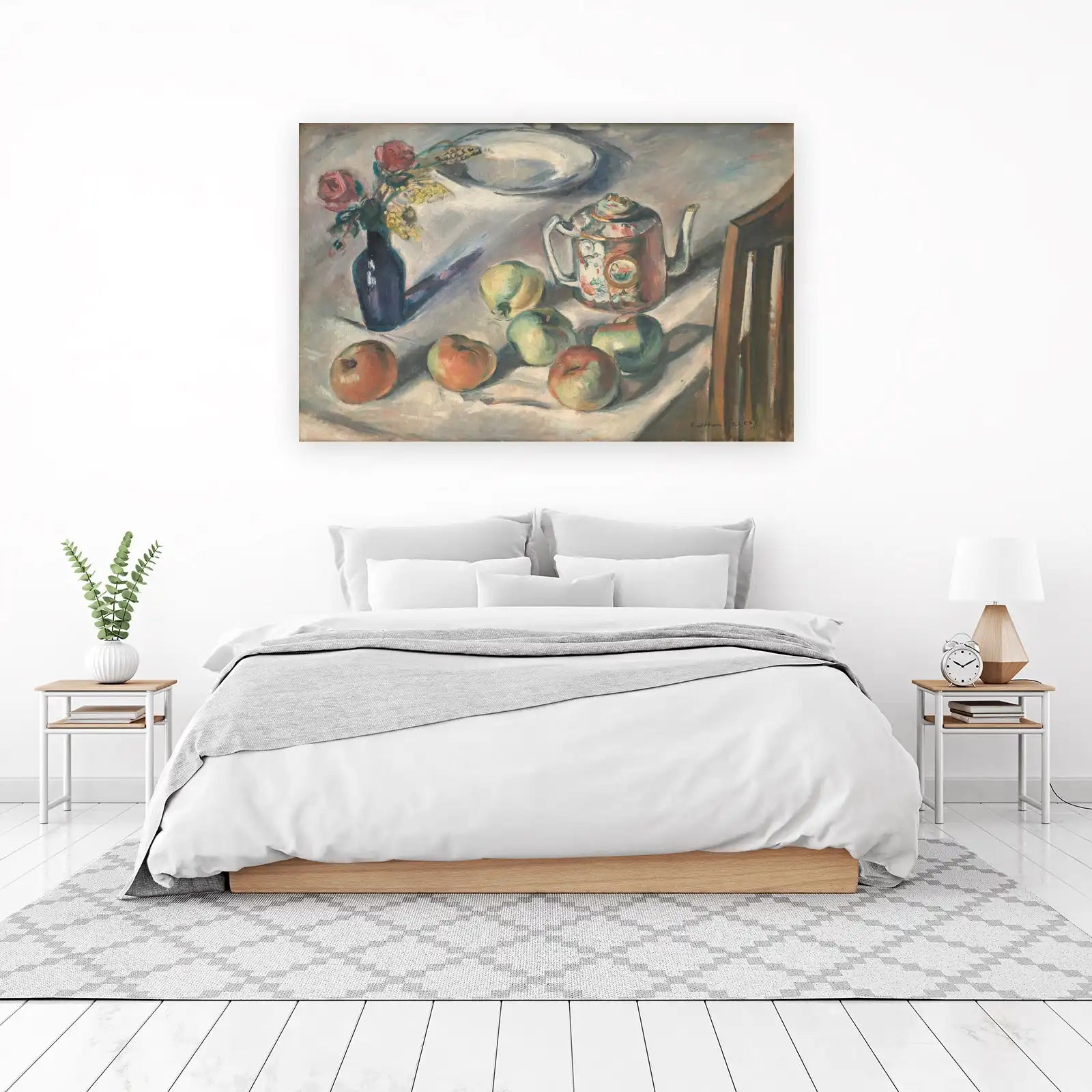Vintage Apples & Roses Still Life Wall Art