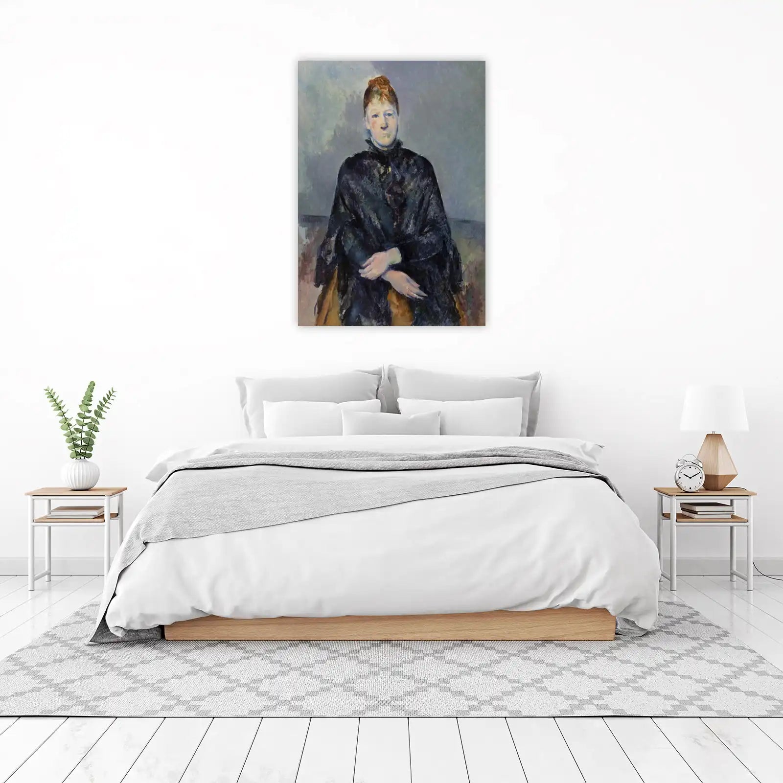 Victorian Portrait Woman Black Dress Wall Art