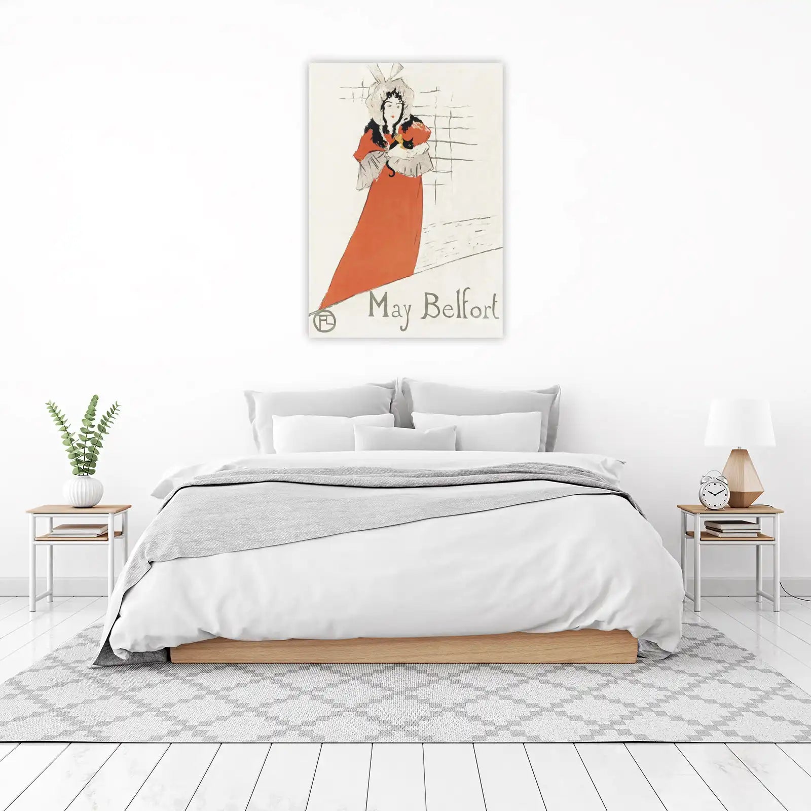 May Belfort with Black Cat Wall Art