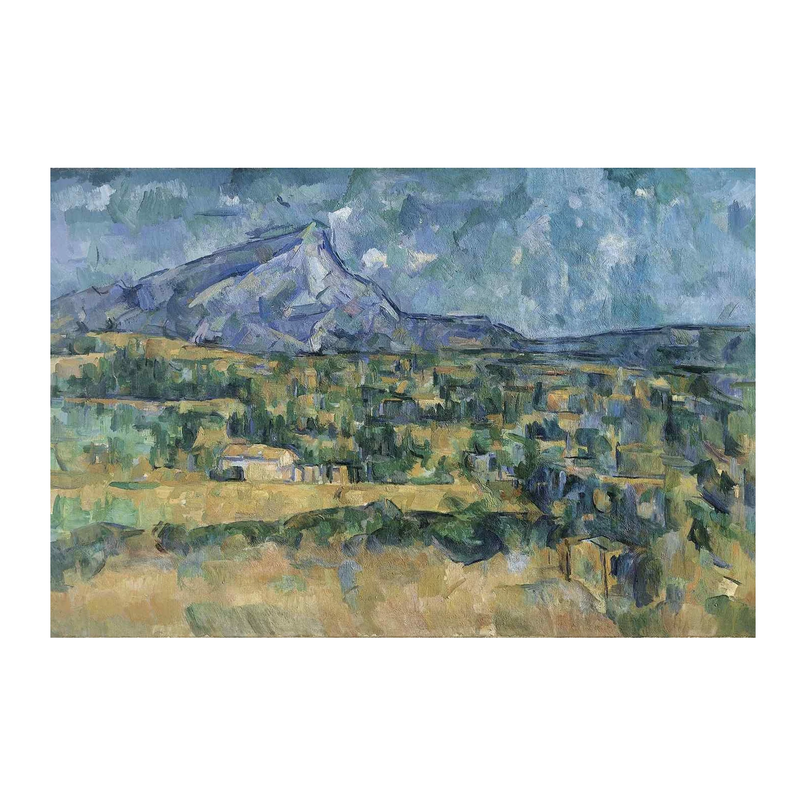 Post-Impressionist Mountain Landscape Wall Art