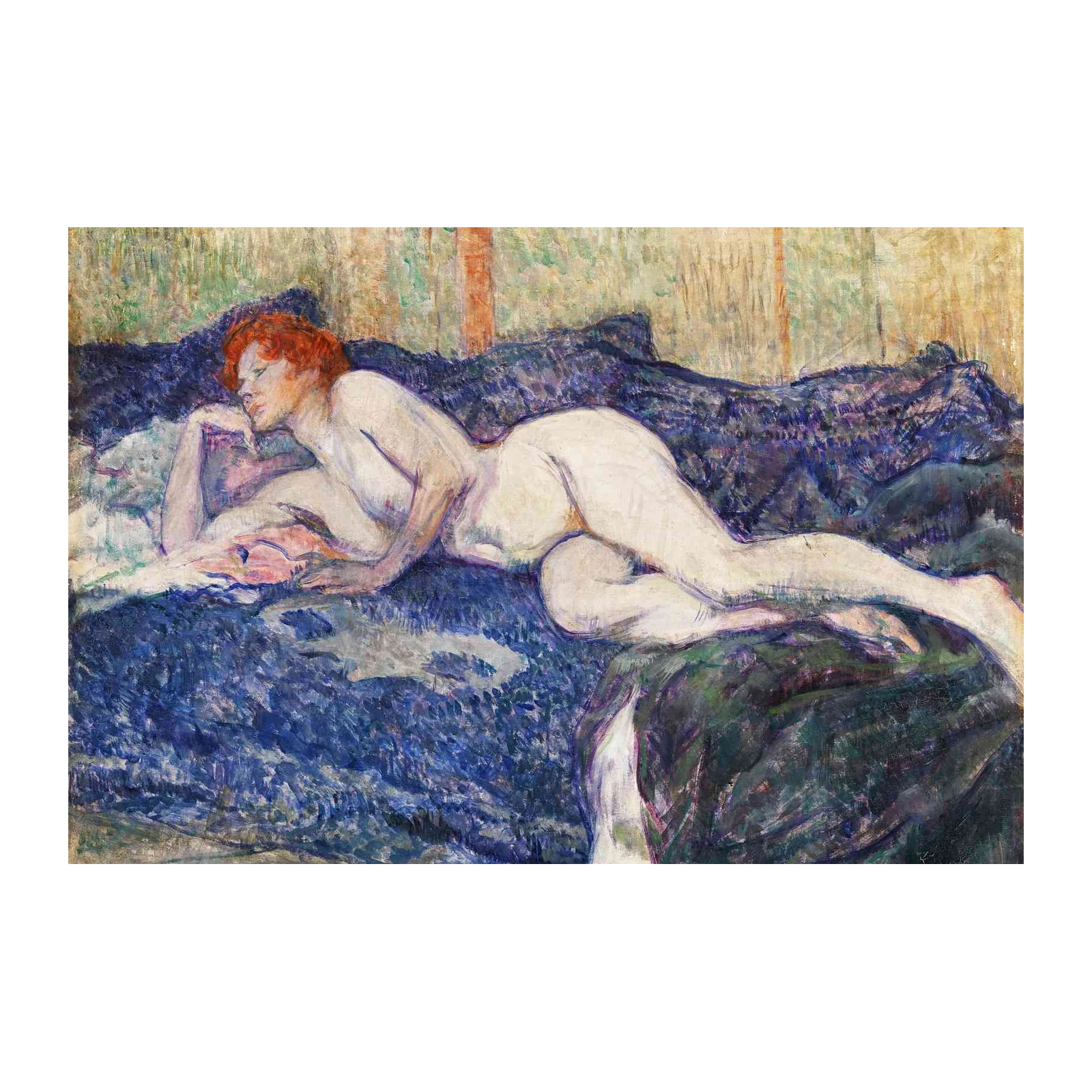 Reclining Nude Red Hair Wall Art