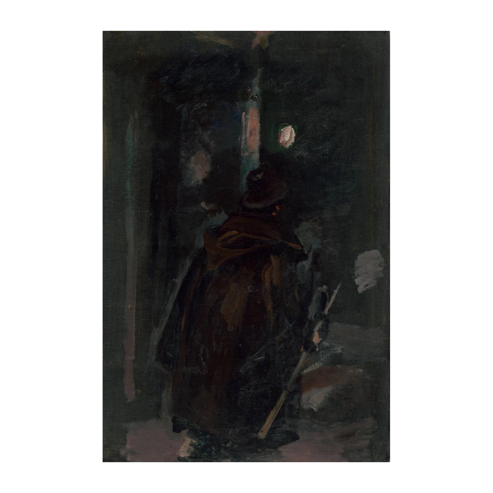 Mysterious Figure in Shadows Wall Art