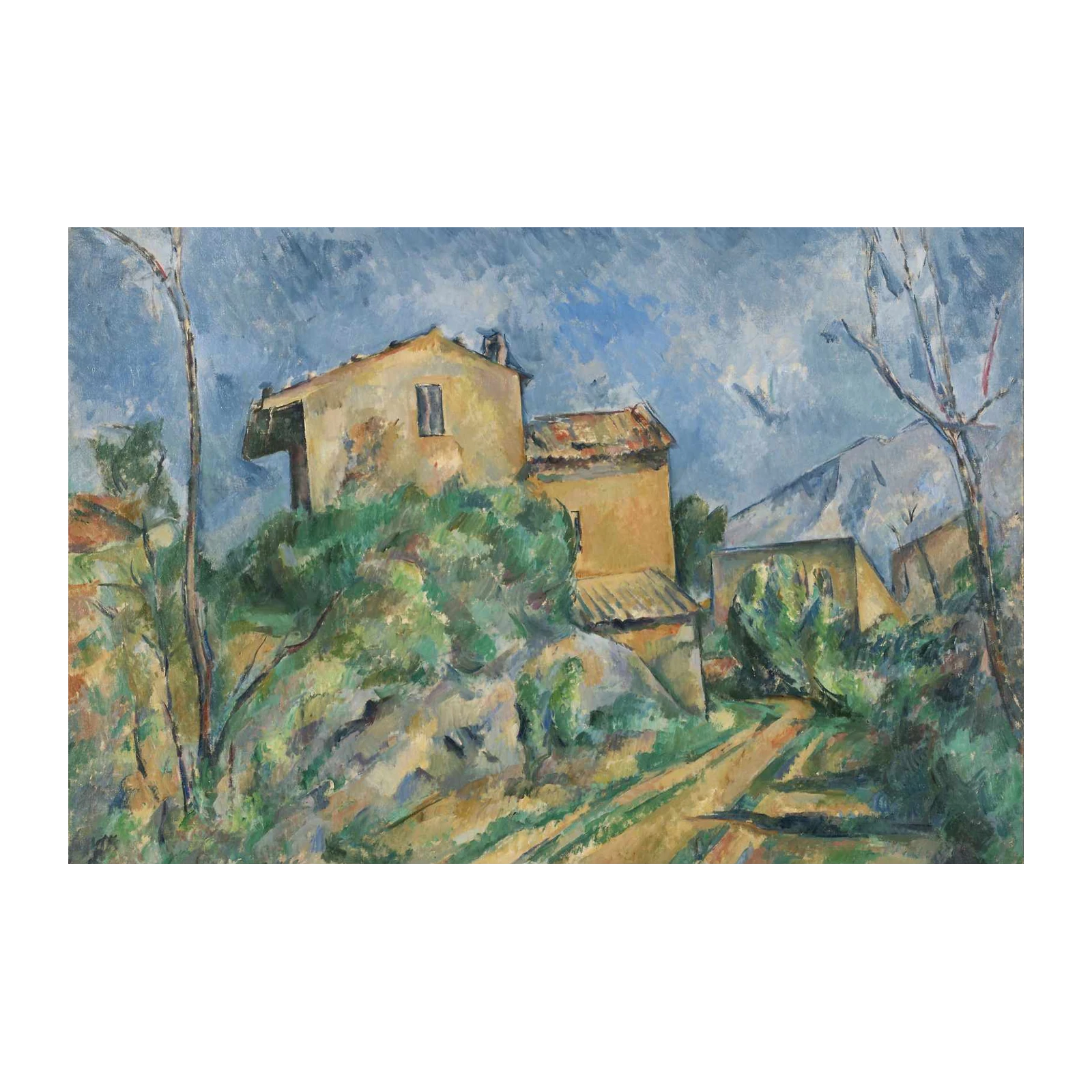 Post-Impressionist Landscape: Provence Houses Wall Art