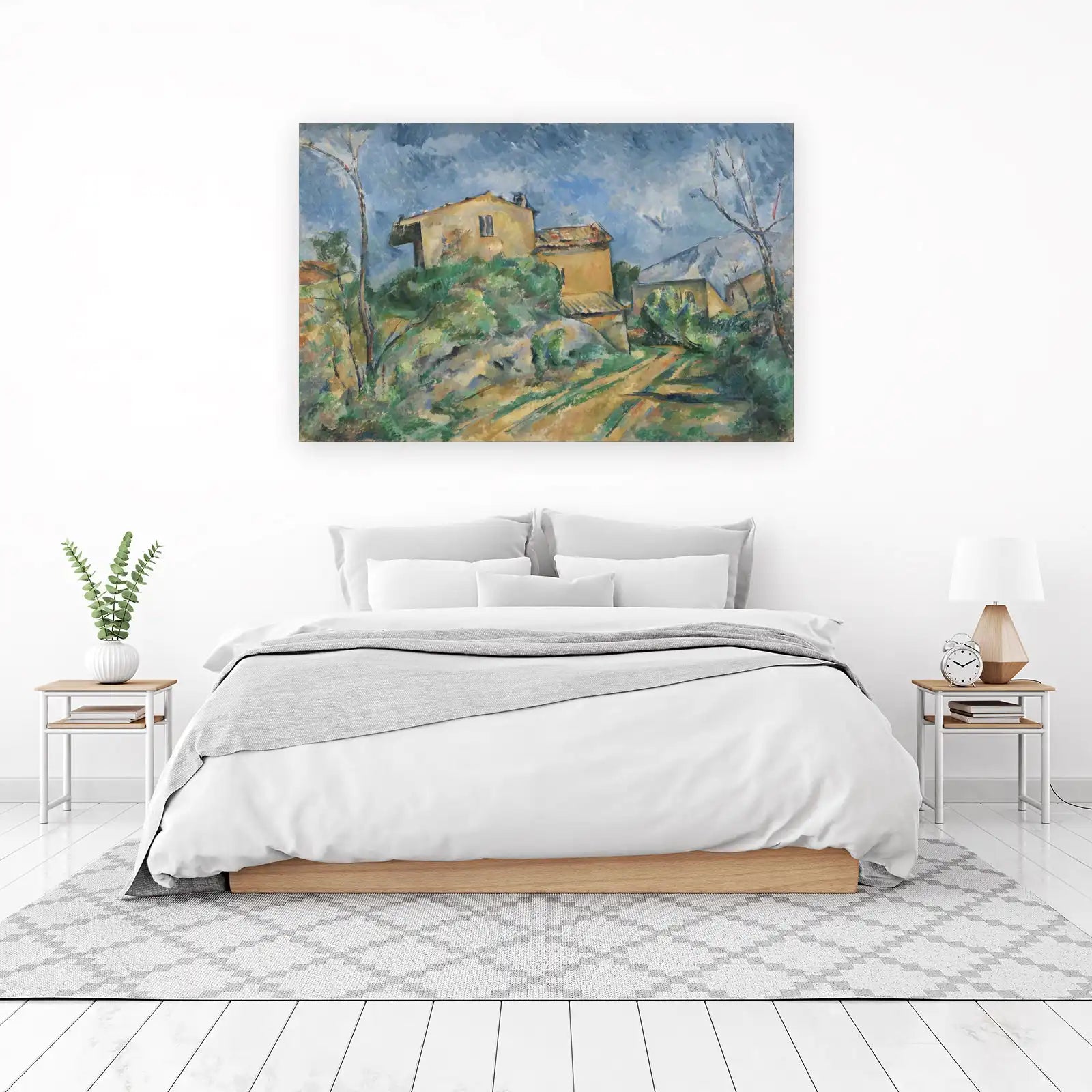 Post-Impressionist Landscape: Provence Houses Wall Art