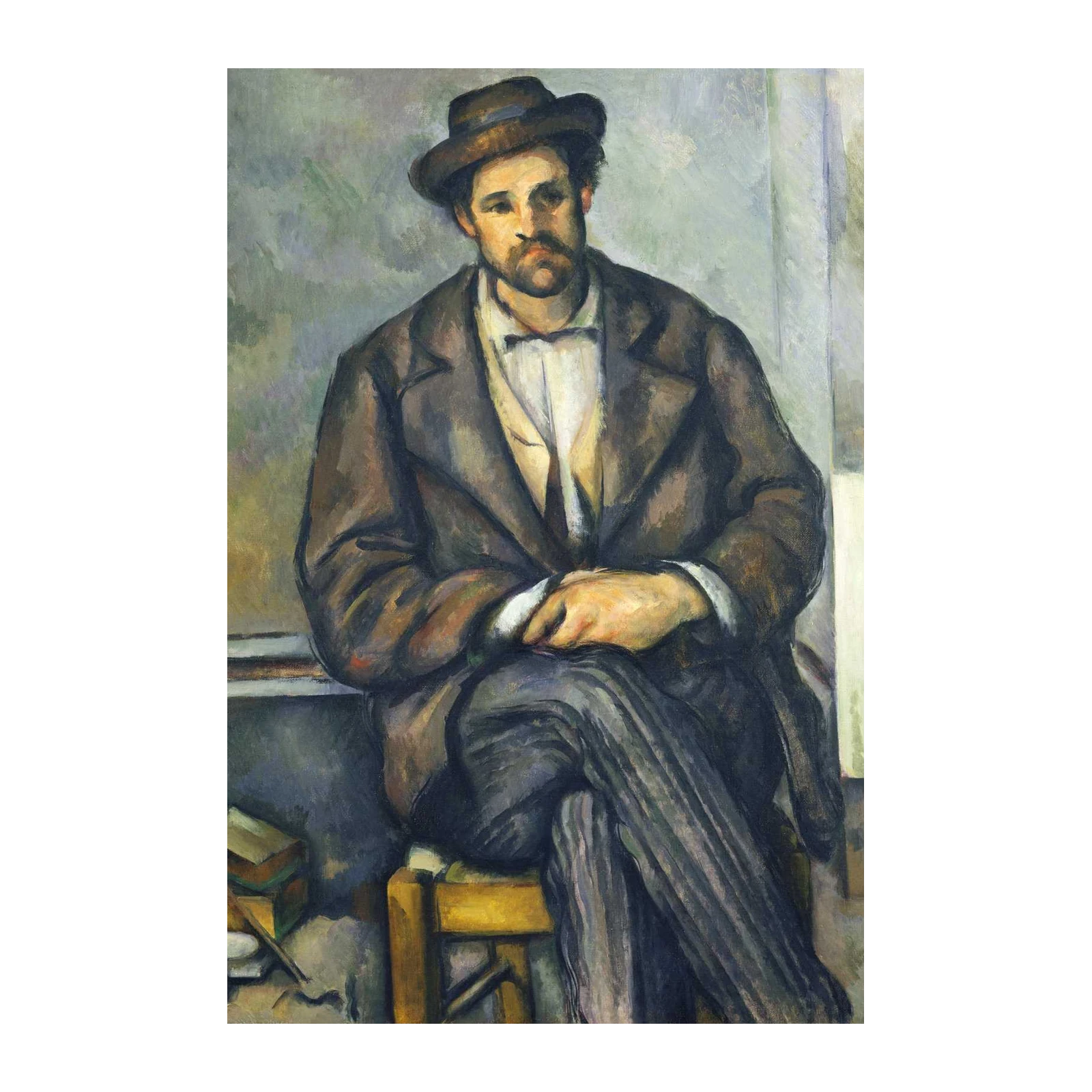 Man in a Hat Portrait Wall Art