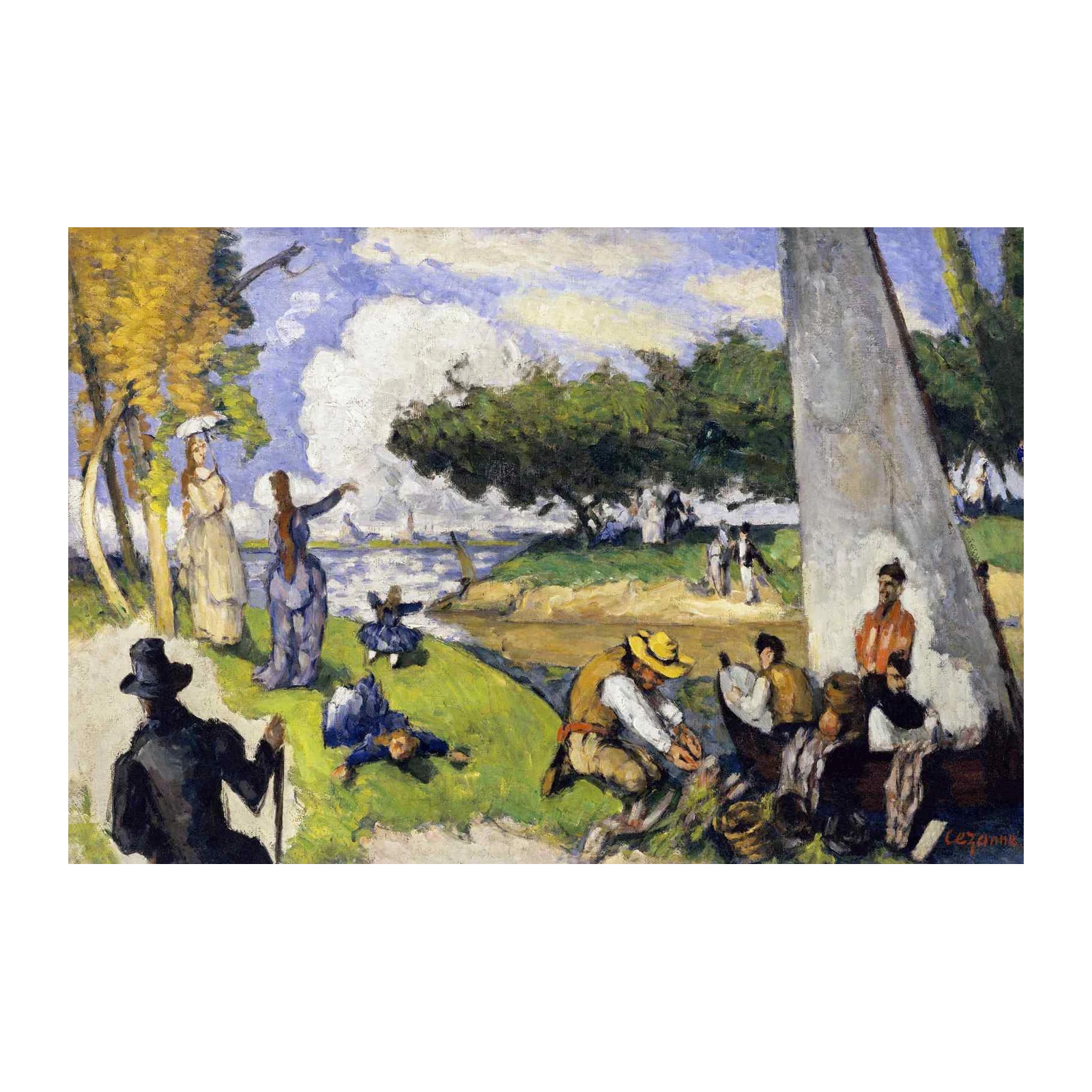 Impressionist River Scene Wall Art