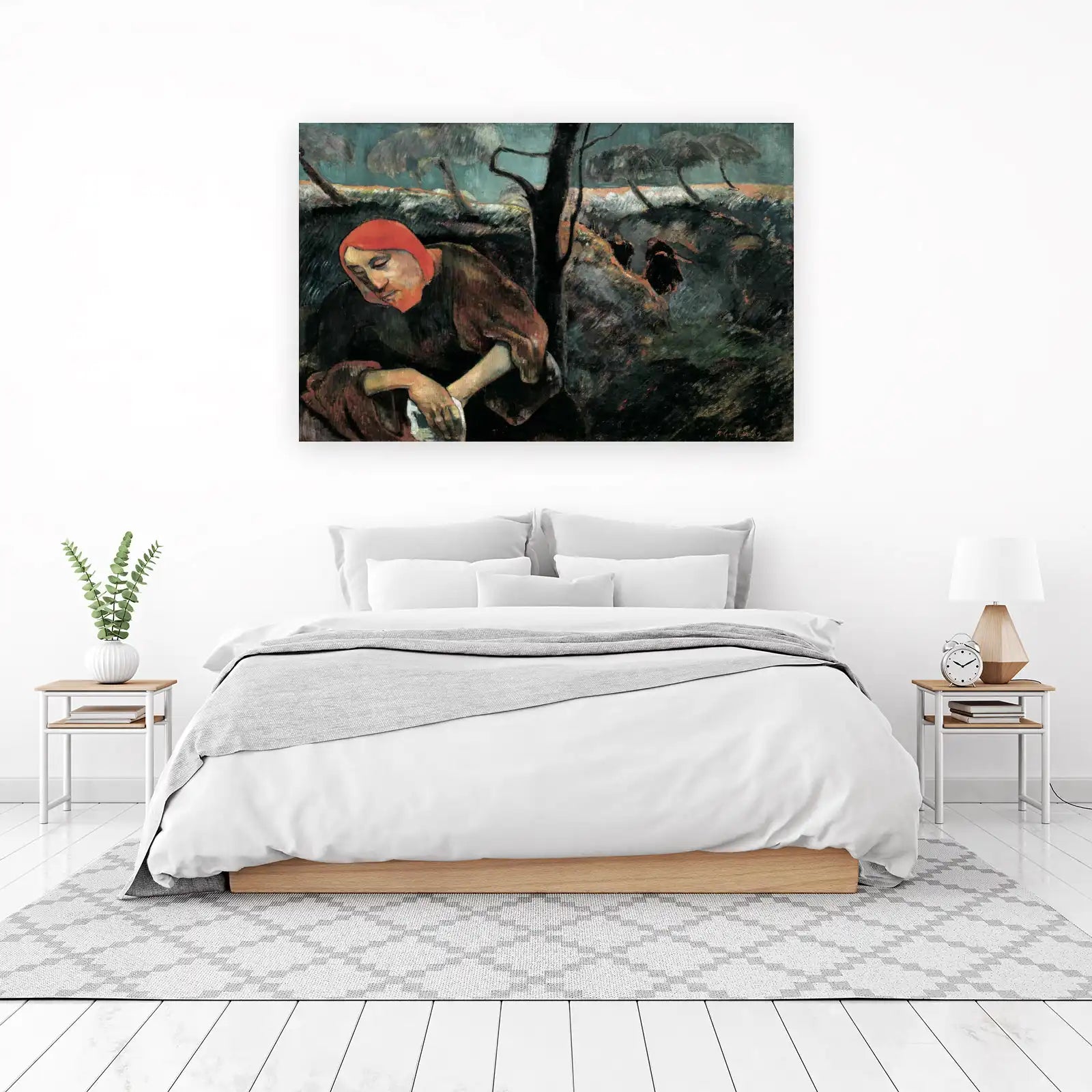 Dreamy Landscape with Figure Wall Art