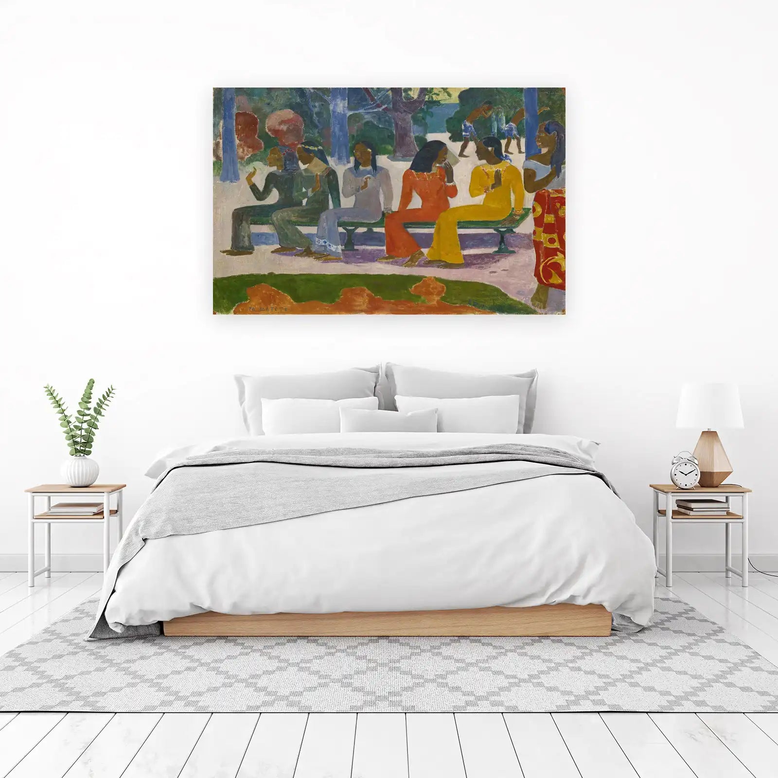 Vibrant Tahitian Women Garden Wall Art