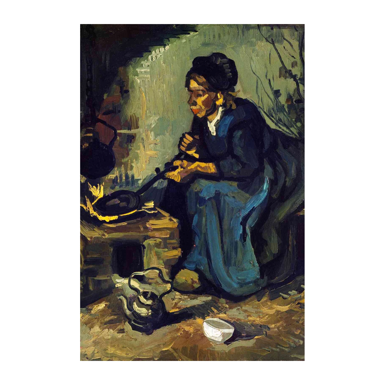 Peasant Woman Cooking Van Gogh Wall Art
