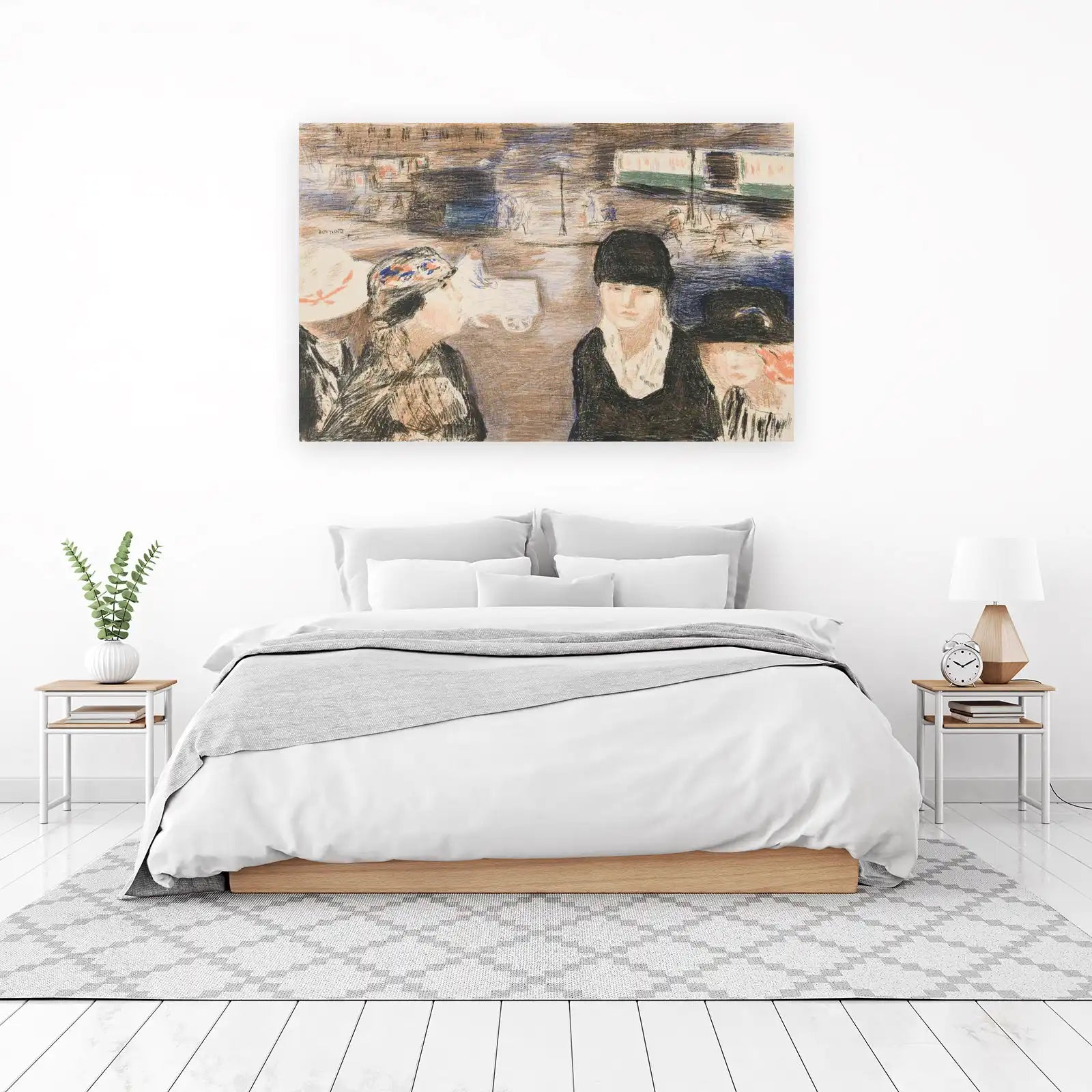 Vintage Street Scene Paris Wall Art