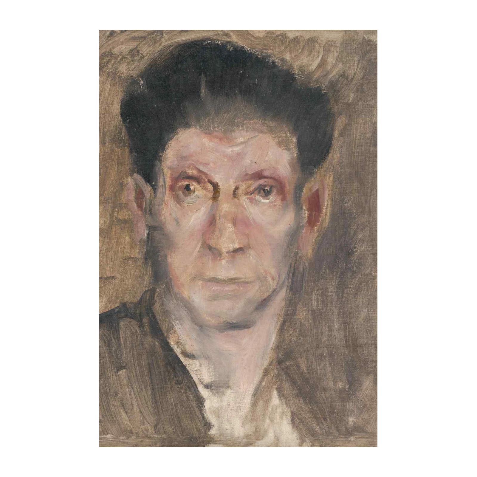 Intense Portrait Expressionist Wall Art Wall Art