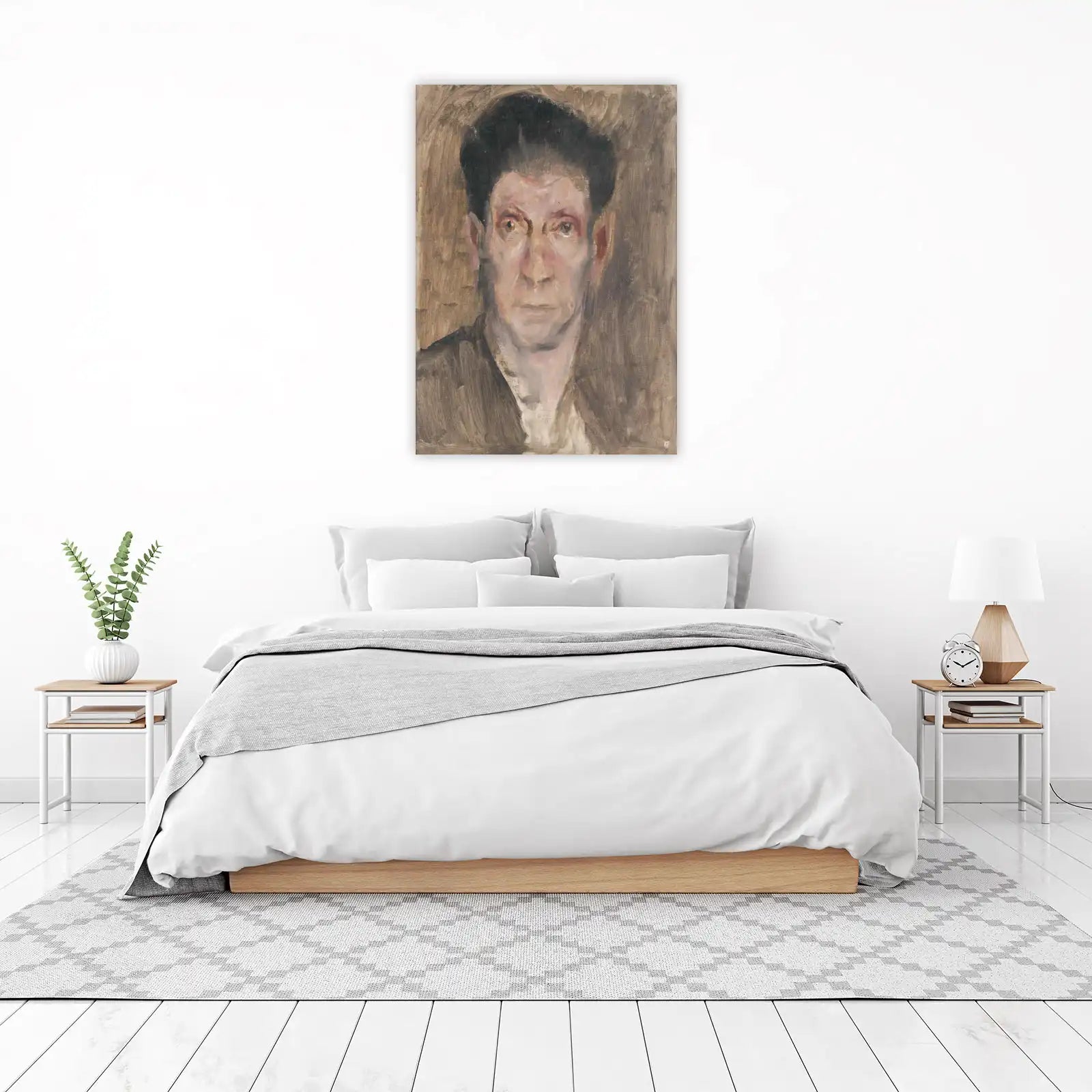 Intense Portrait Expressionist Wall Art Wall Art