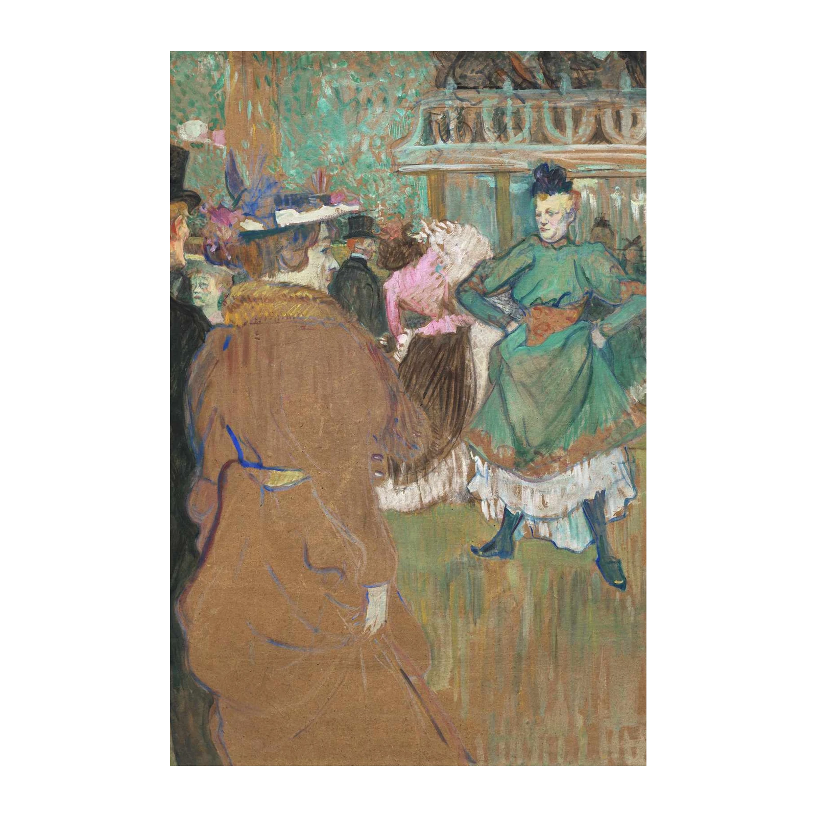 Parisian Dance Scene Vintage Wall Art Wall Art