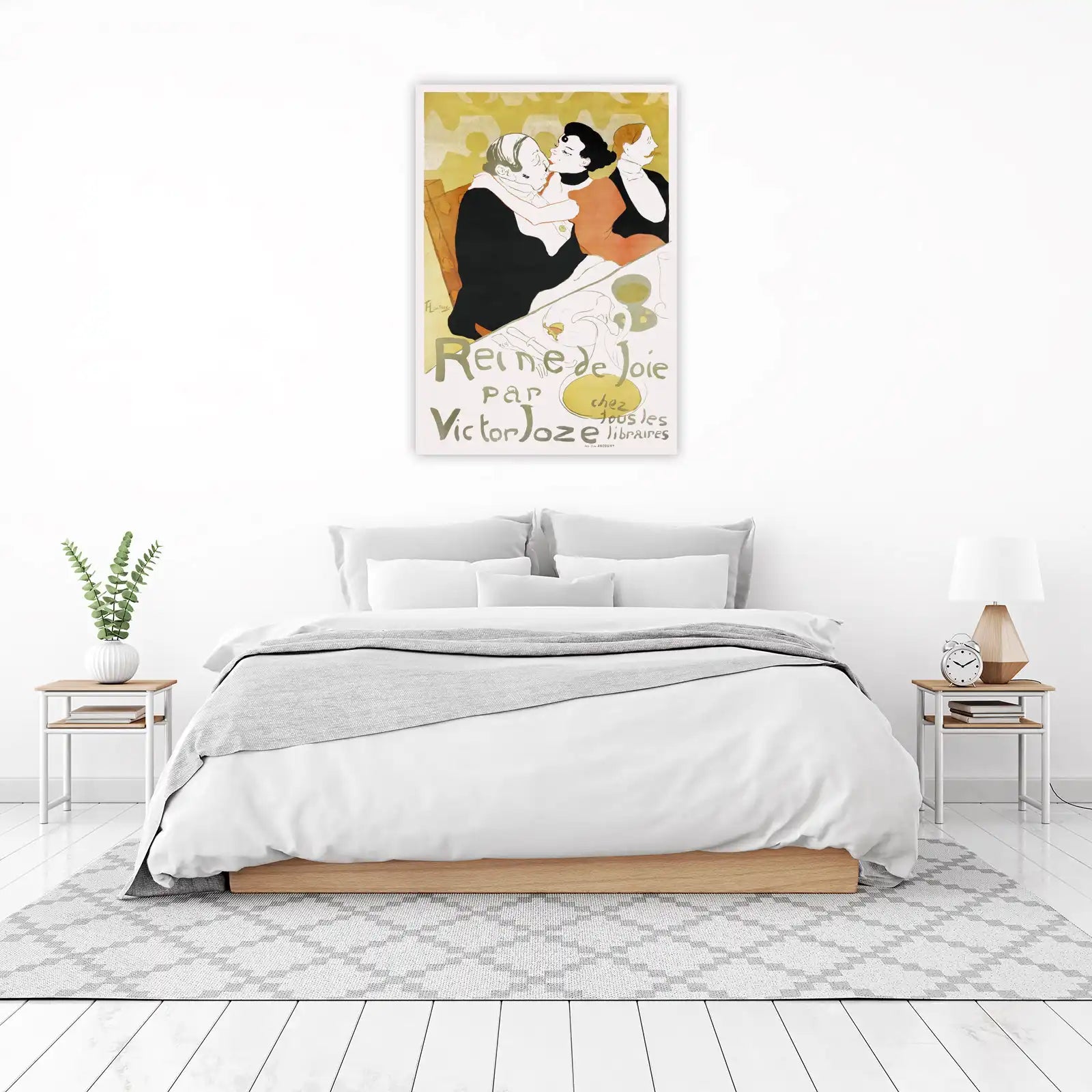 Art Nouveau Kiss Wall Art - Vintage Parisian Poster