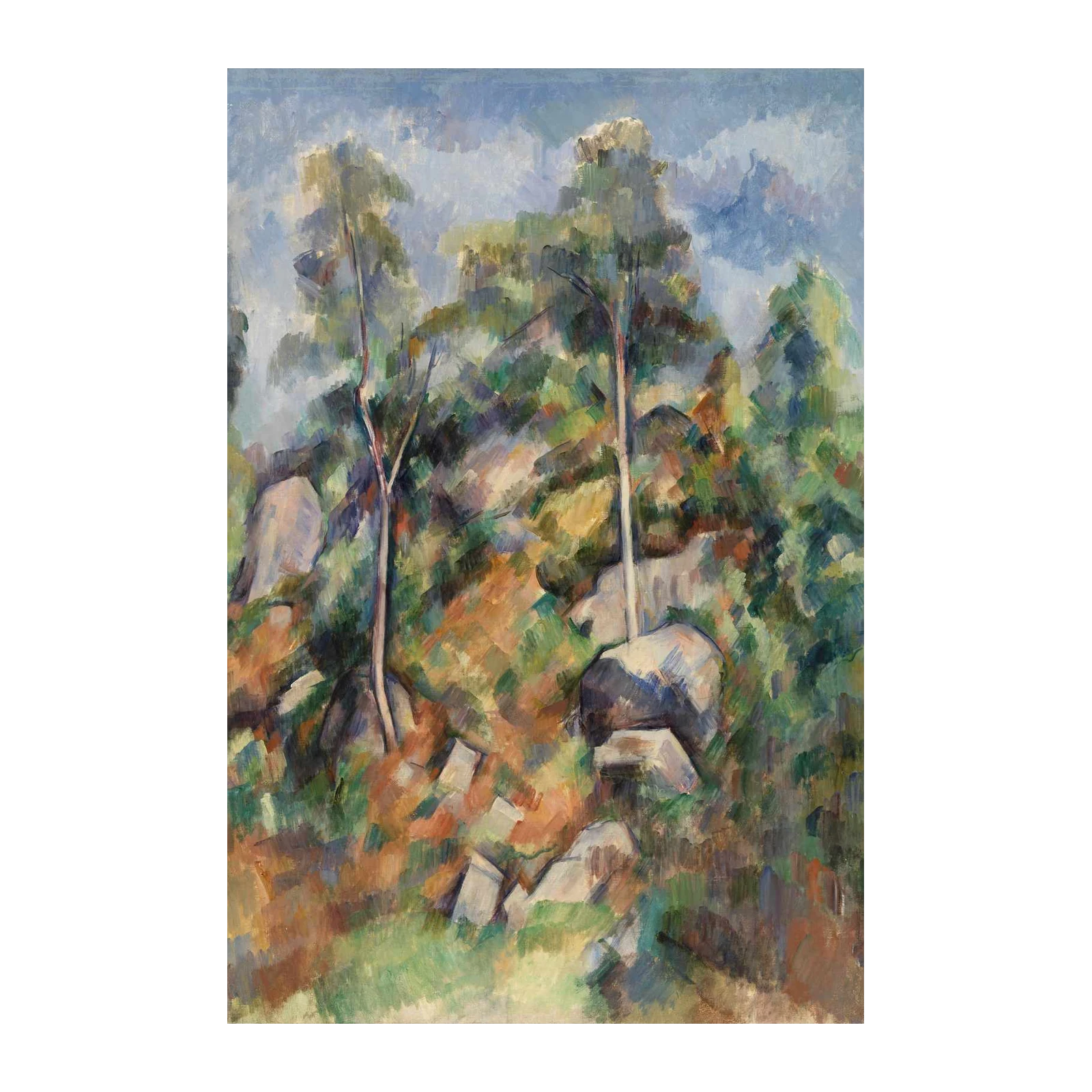 Serene Forest Landscape Oil Painting Wall Art