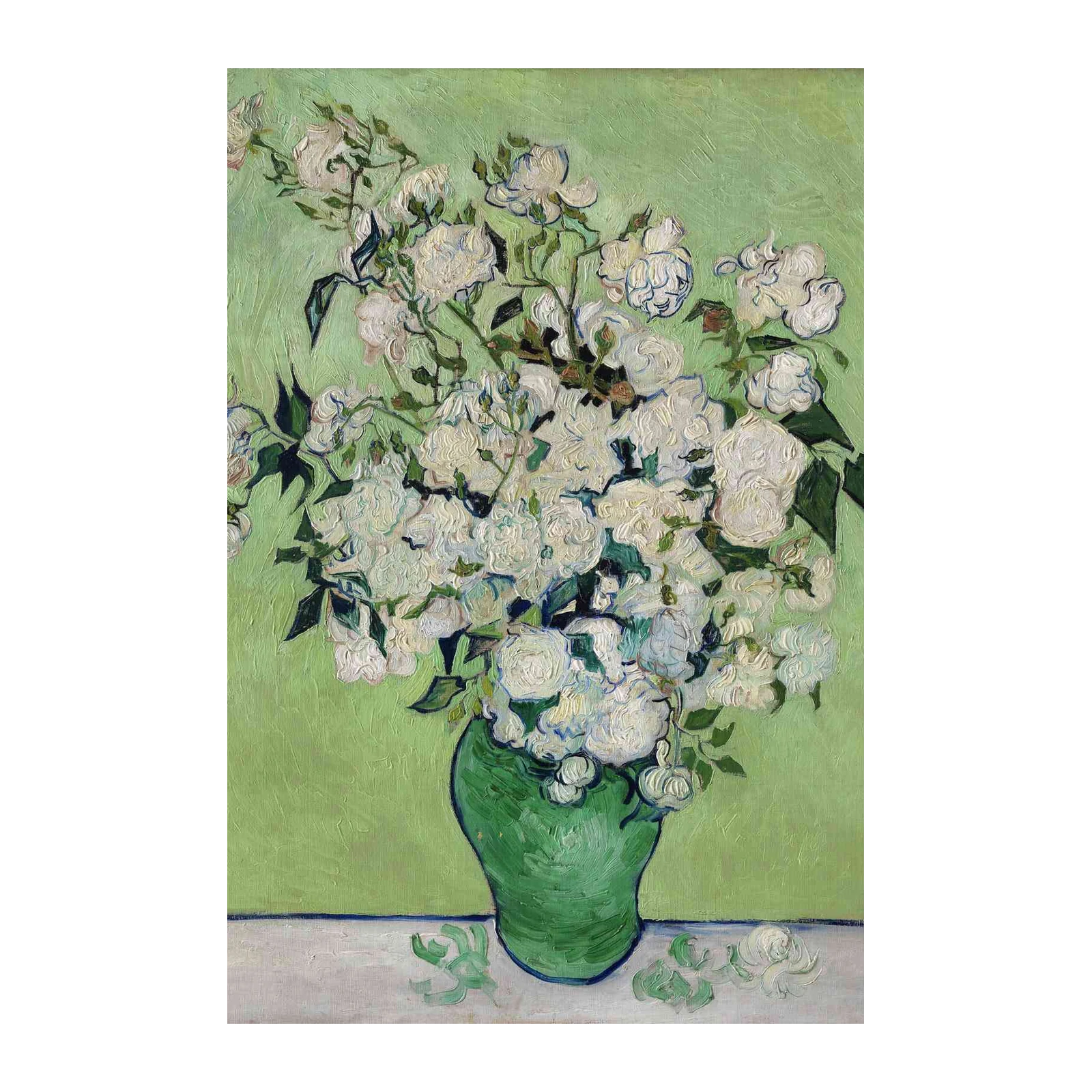 Van Gogh White Roses Art Wall Art - Masterpiece Wall Art