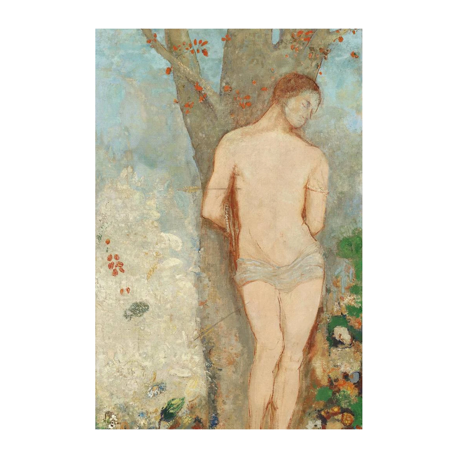 Enigmatic Nude by Tree Wall Art