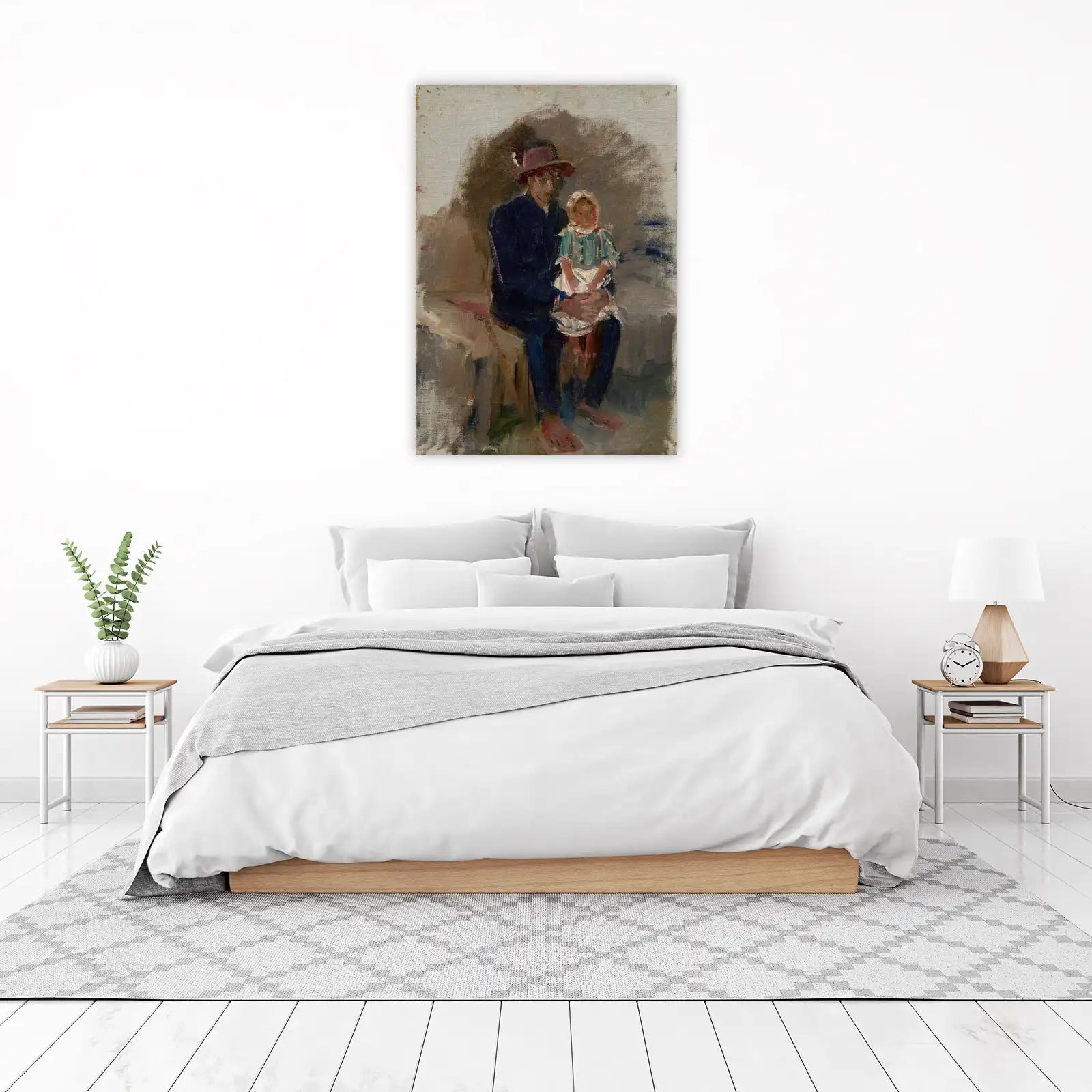 Father and Child Embrace Wall Art