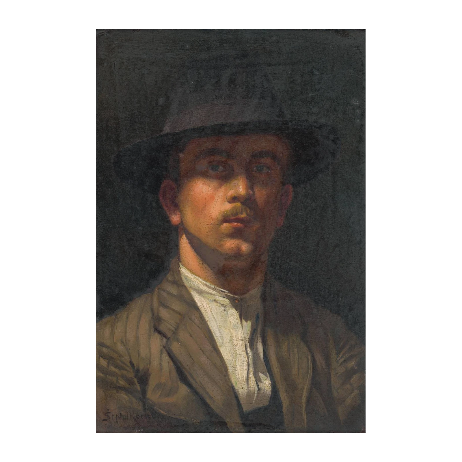 Classic Gentleman Portrait Wall Art